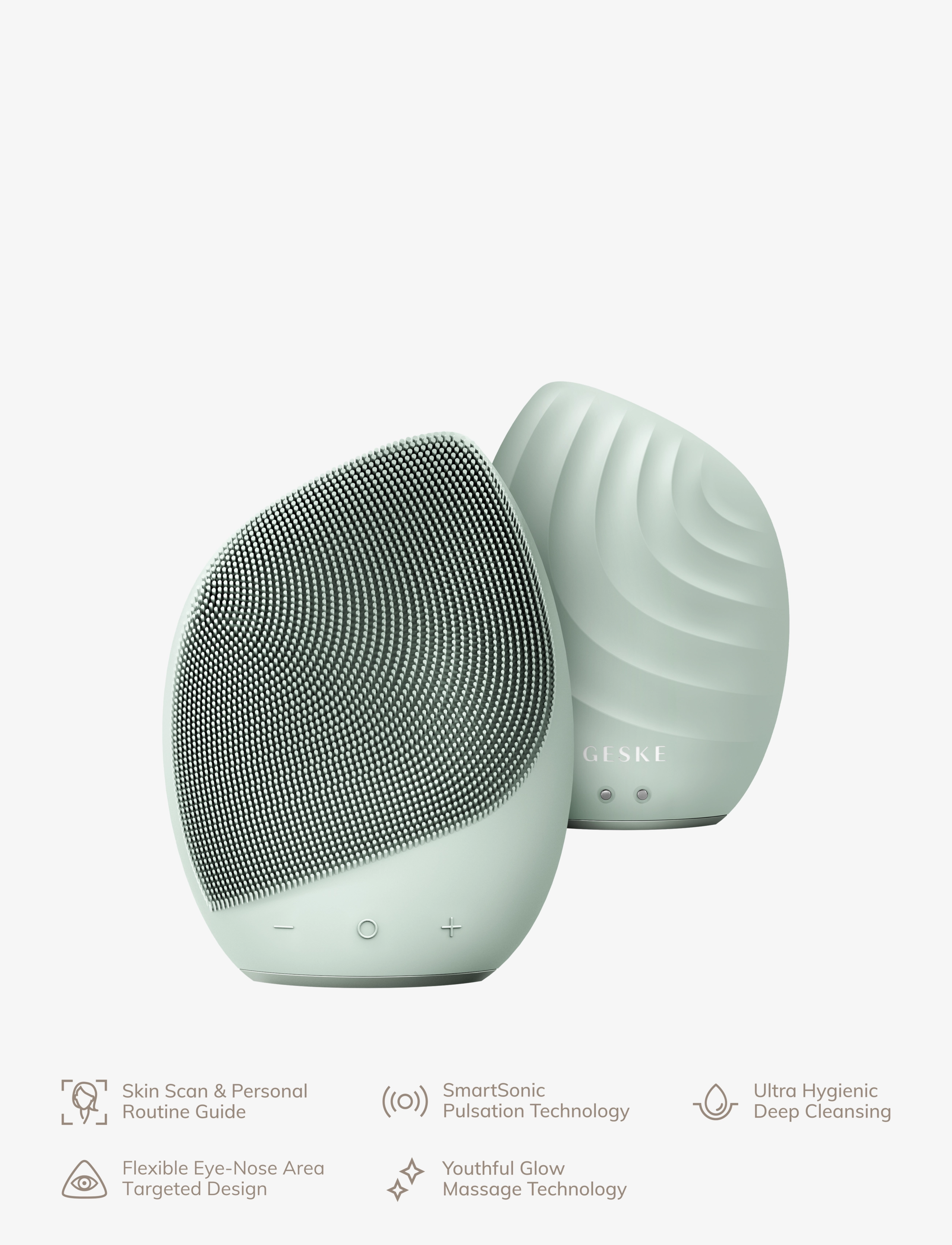 GESKE - Sonic Facial Brush | 5 in 1 - beauty tech - green - 4
