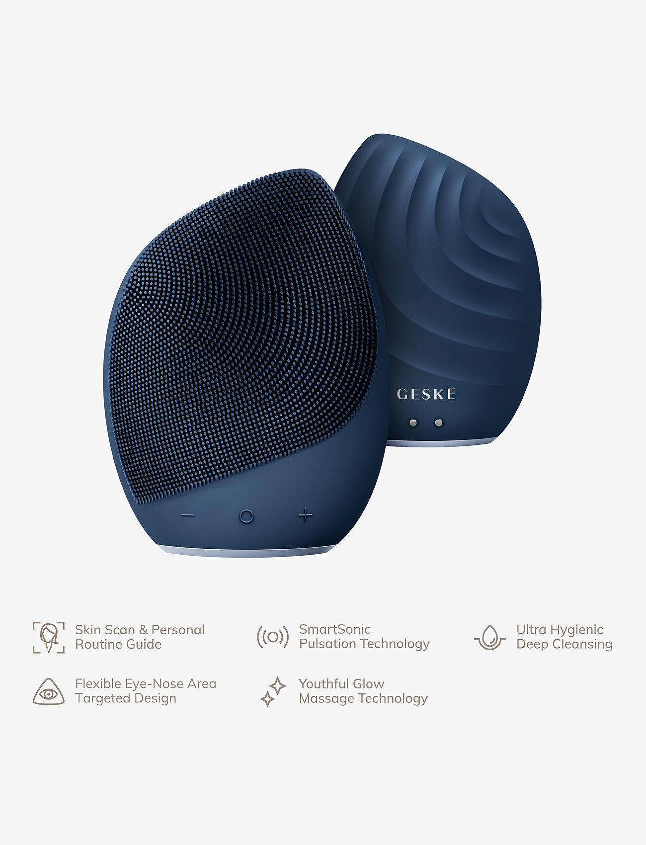 GESKE - Sonic Facial Brush | 5 in 1 - beauty tech - midnight - 4
