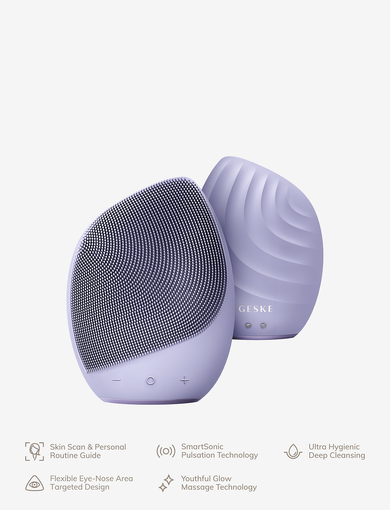 GESKE - Sonic Facial Brush | 5 in 1 - beauty tech - purple - 4