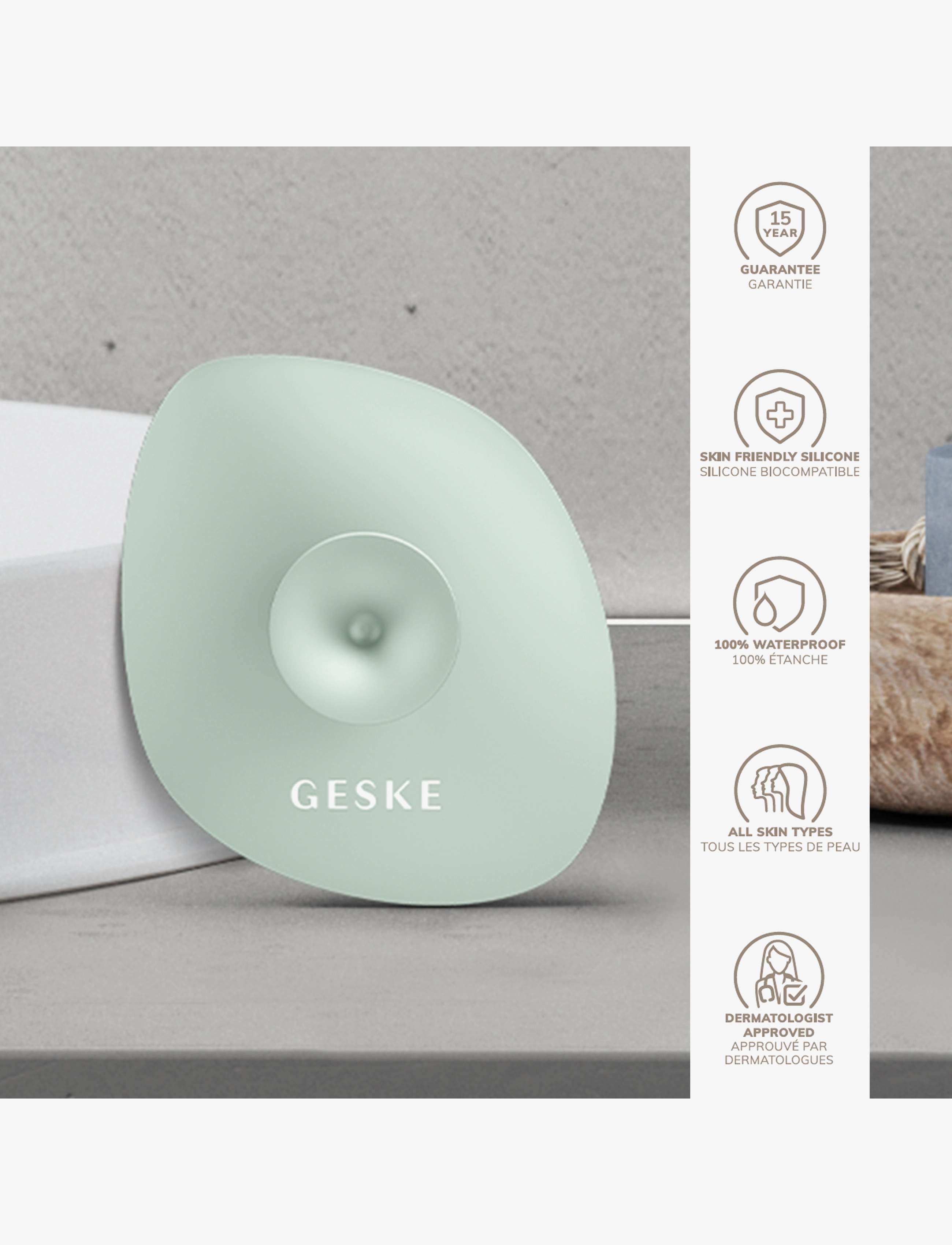 GESKE - Facial Brush | 4 in 1 - green - 2