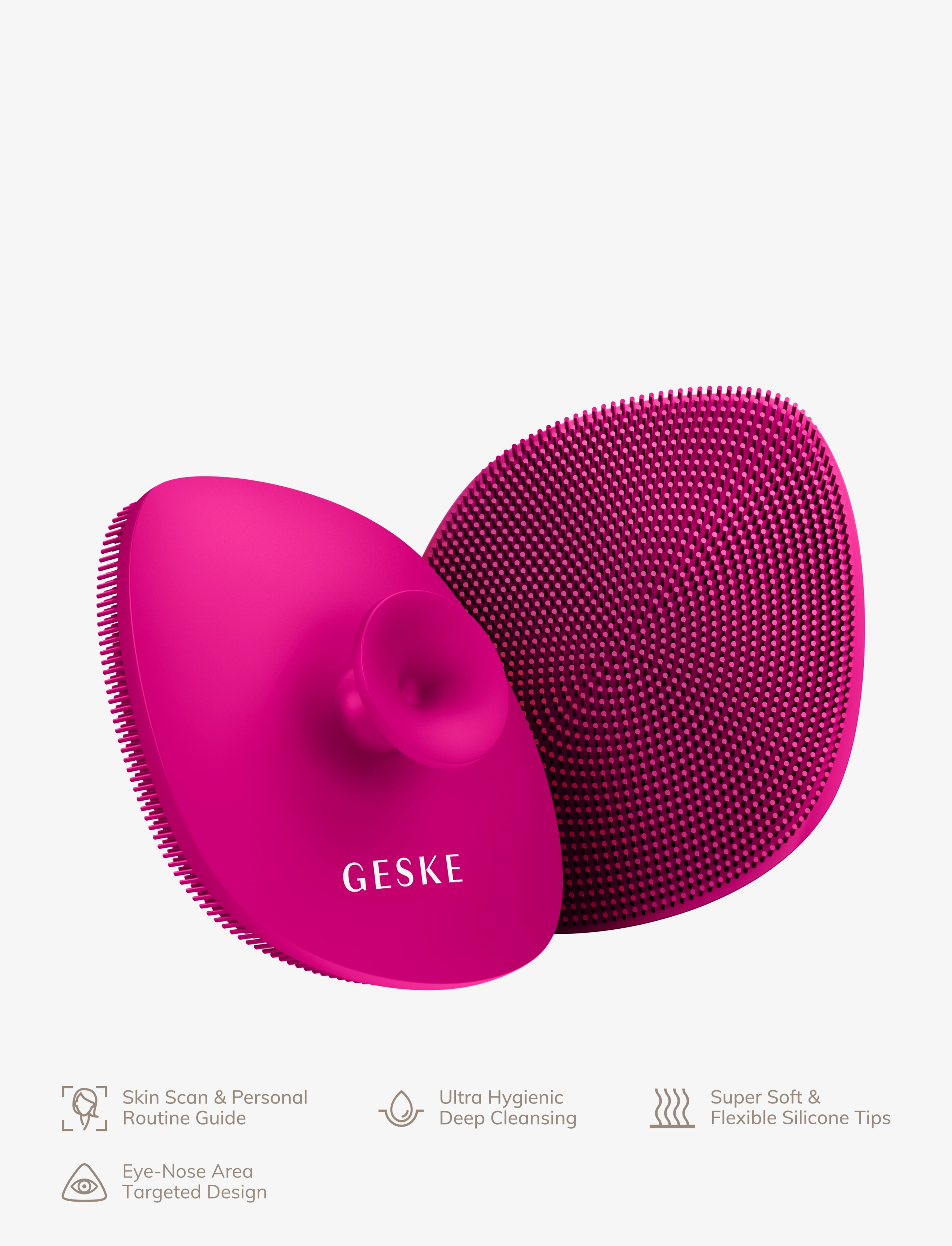 GESKE - Facial Brush | 4 in 1 - til hende - magenta - 4