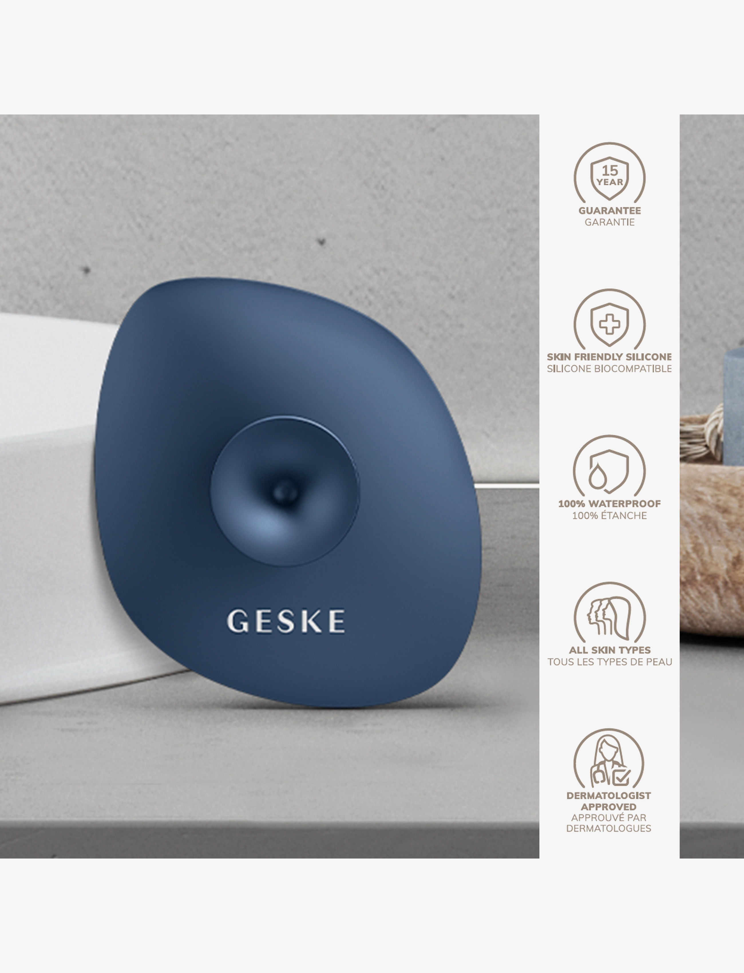 GESKE - Facial Brush | 4 in 1 - til hende - midnight - 2