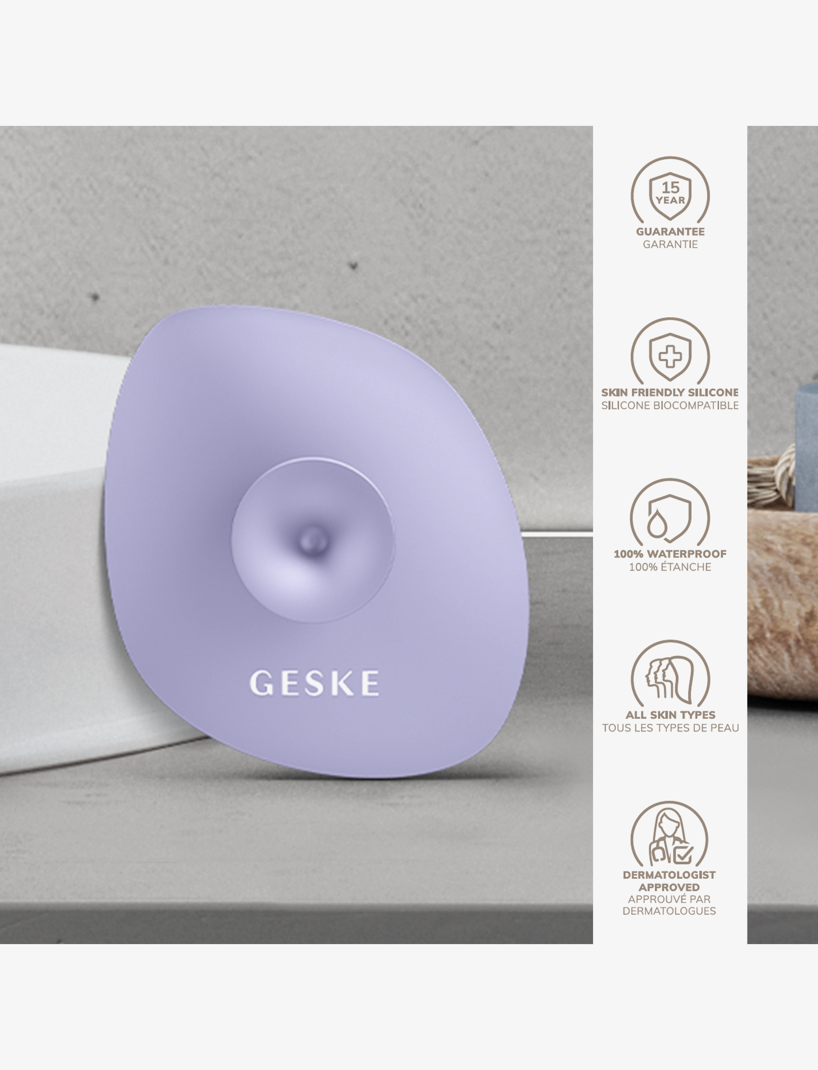 GESKE - Facial Brush | 4 in 1 - til hende - purple - 2