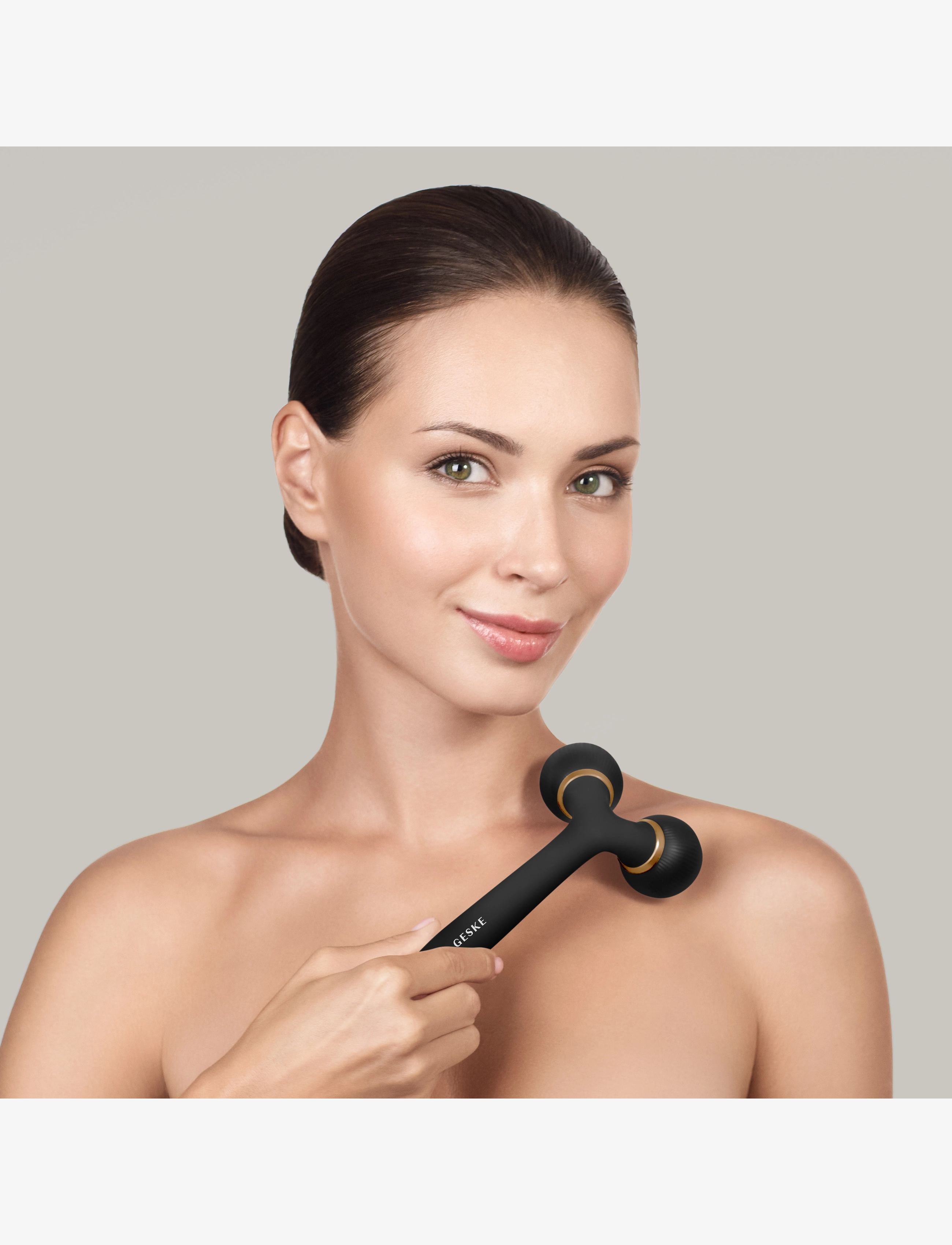 GESKE - Sonic Facial & Body Roller | 4 in 1 - naisille - gray - 5