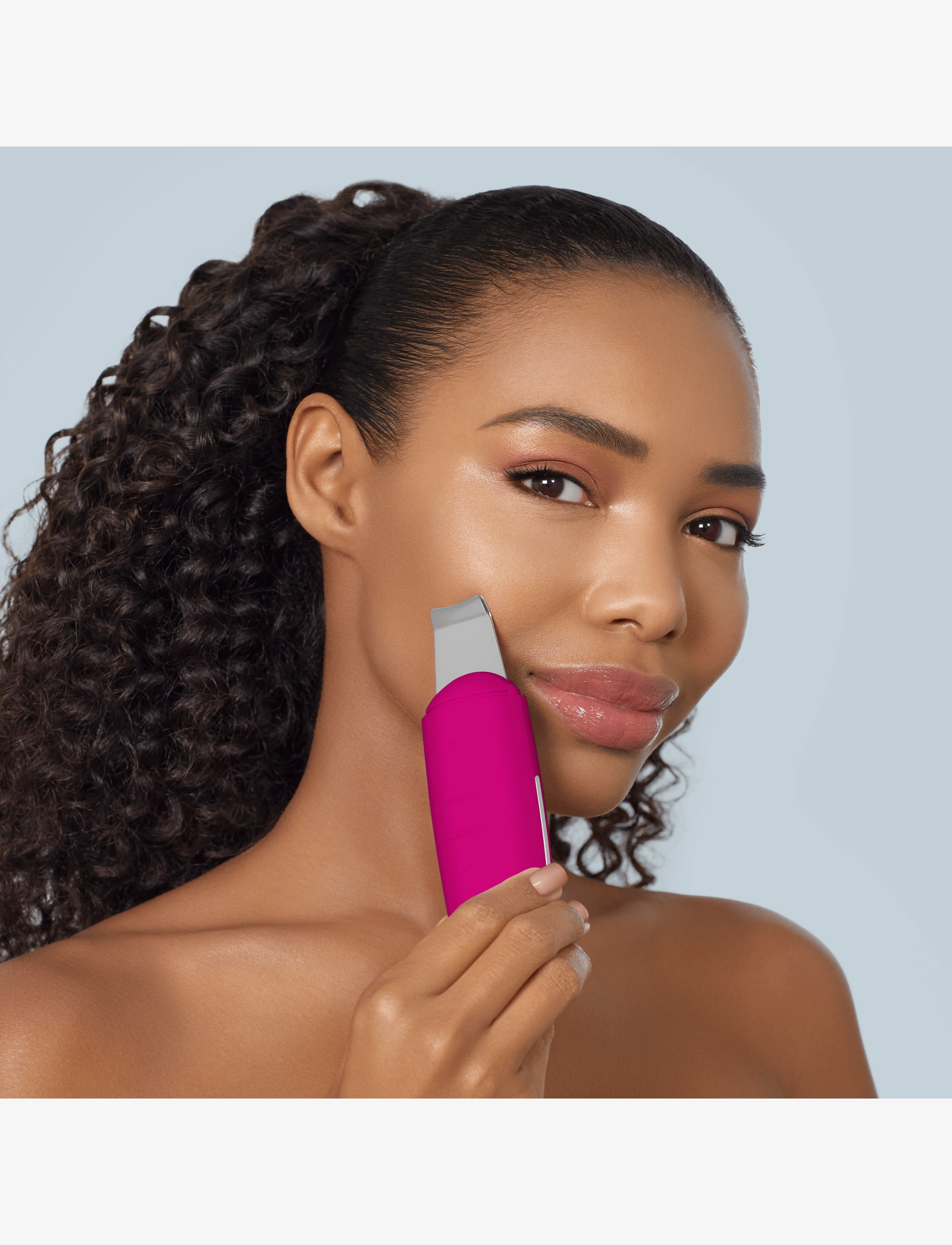 GESKE - MicroCurrent Skin Scrubber & Blackhead Remover | 9 in 1 - beauty tech - magenta - 5