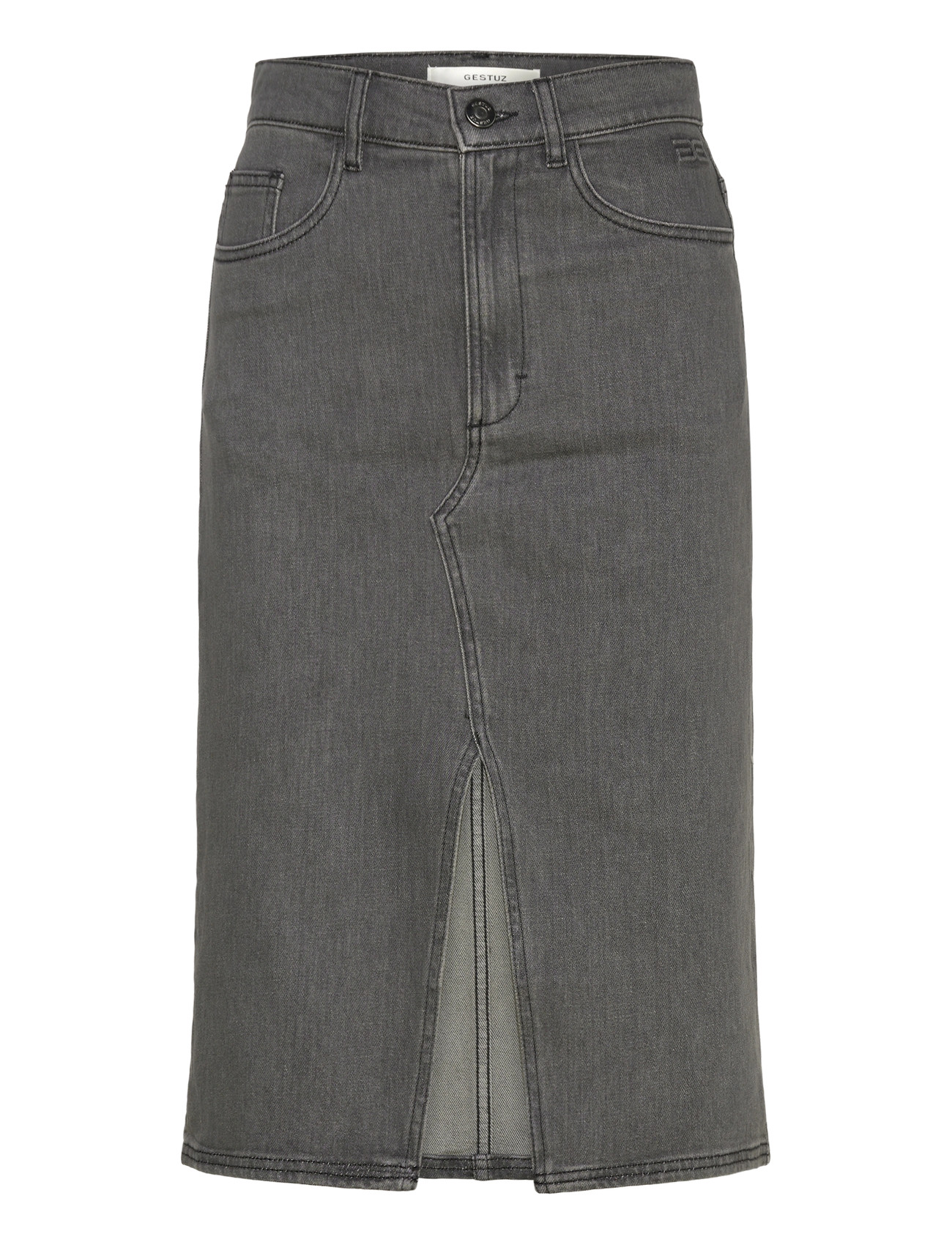 Gestuz Deniagz Hw Midi Skirt - Grey - 32