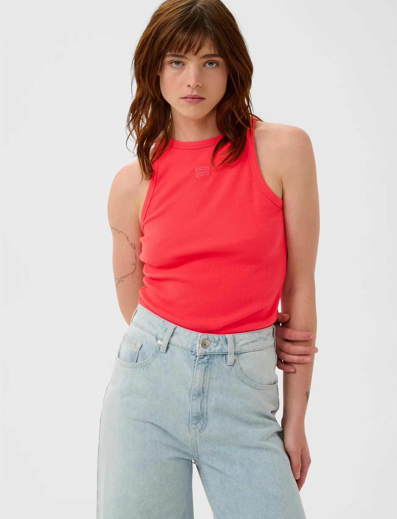 Gestuz Gzdrew Logo Tank 2.0 - Burgundy - XS 1