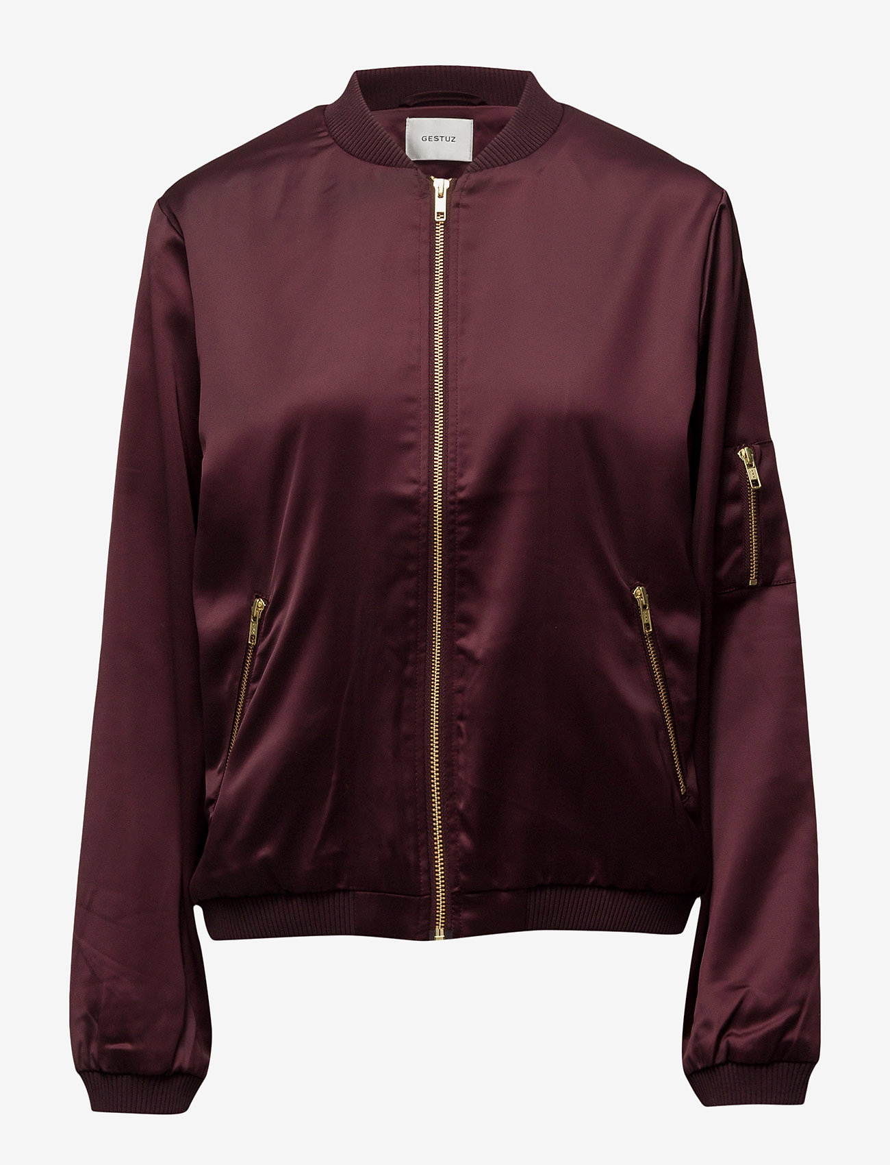 Gestuz - Georgie bomber jacket YE16 - winetasting - 0
