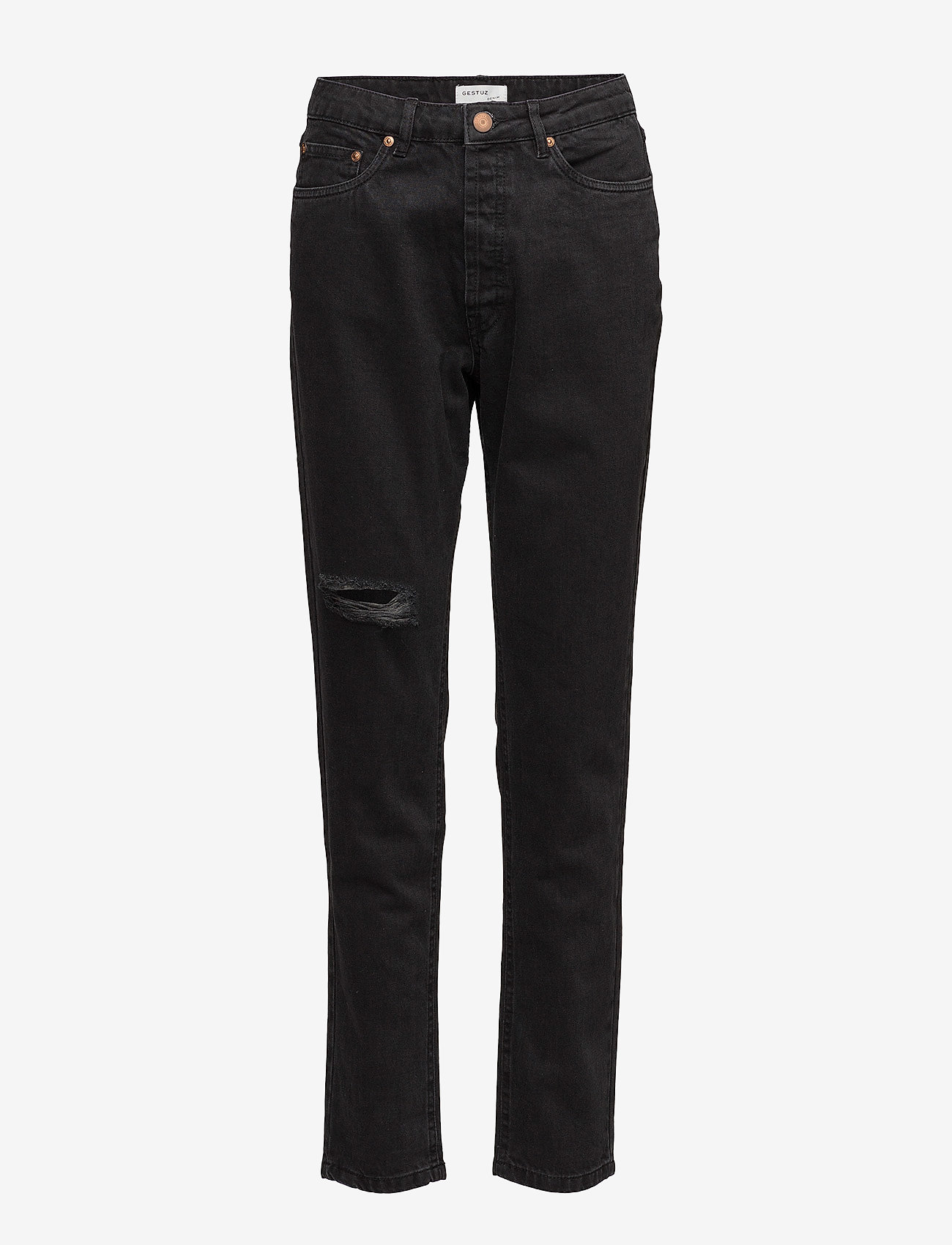 Gestuz - Agnes jeans ZE4 16 - straight jeans - black - 0