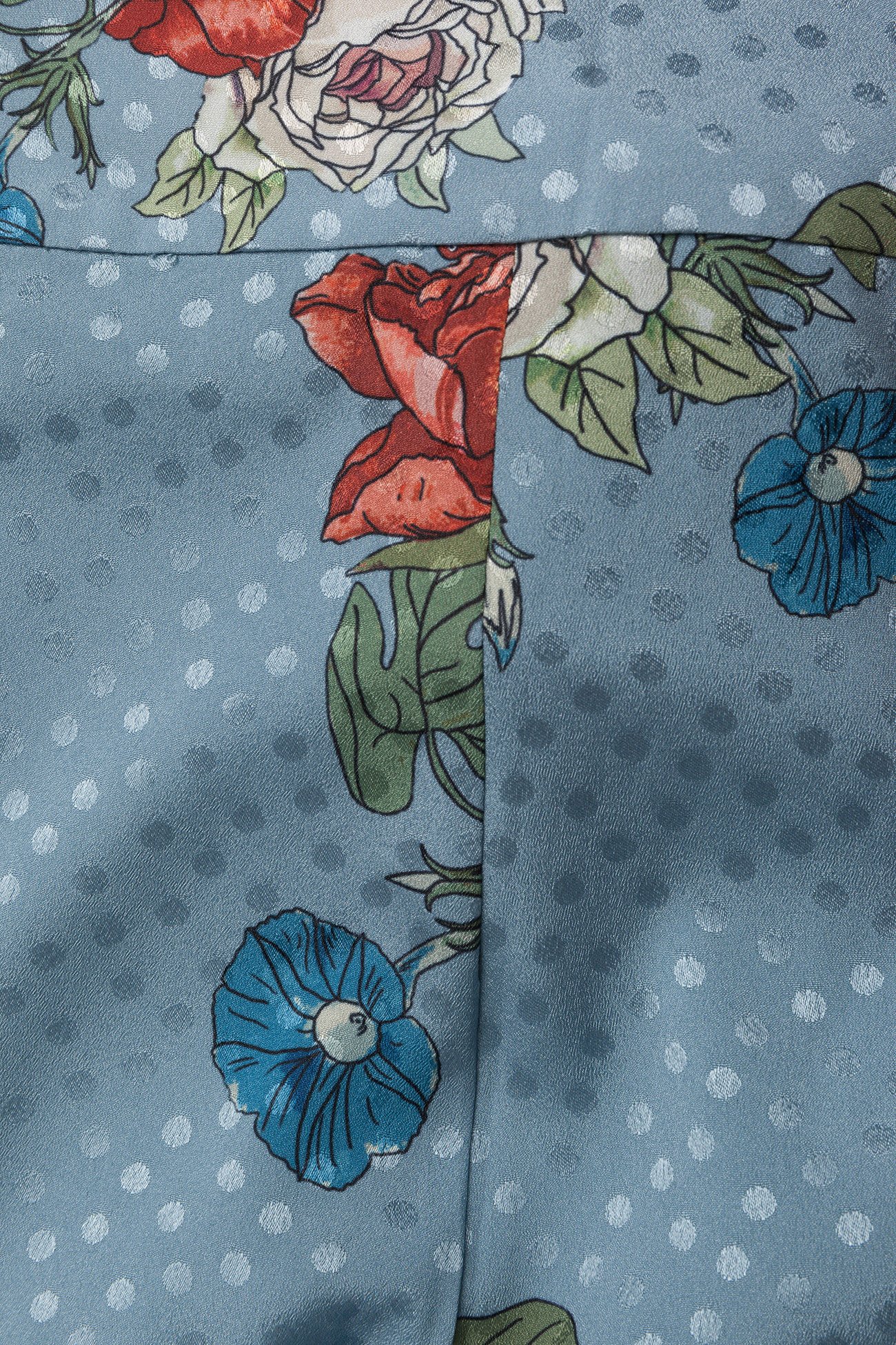 Gestuz - Natacha pants SO18 - light blue flower - 4