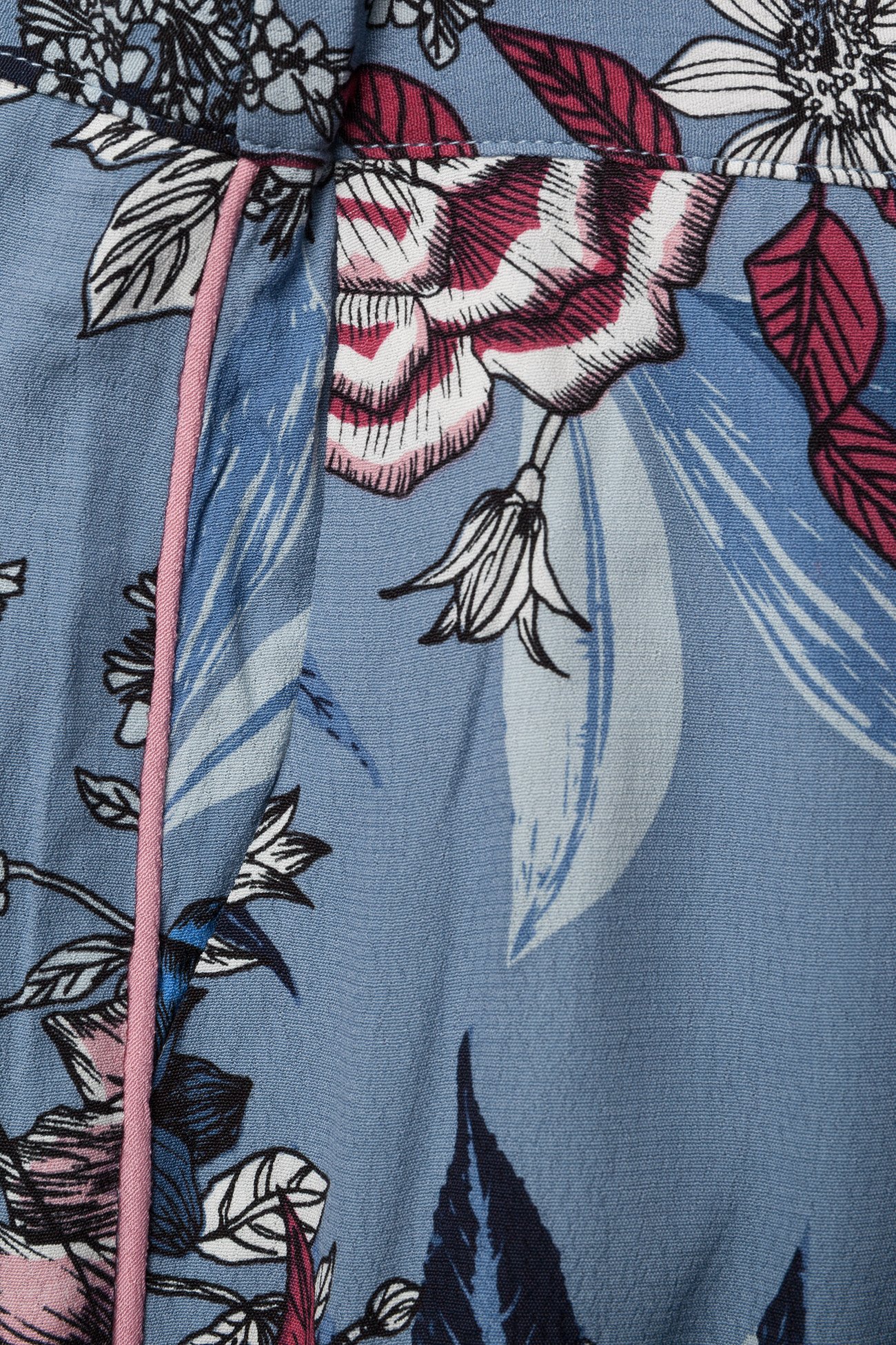 Gestuz - Begonia pants MS18 - light blue flower - 3