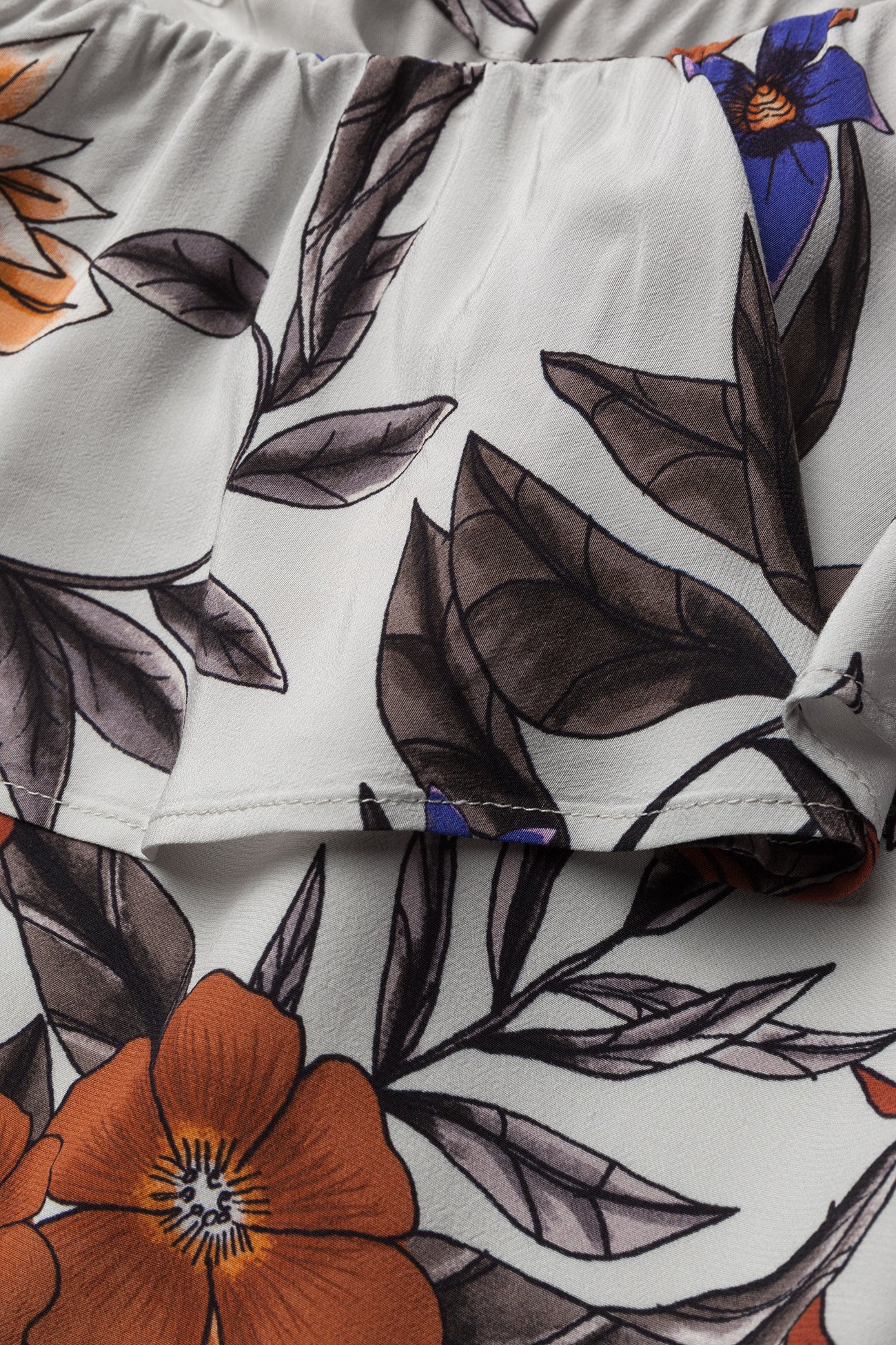 Gestuz - Greye one shoulder HS18 - grey flower print - 2