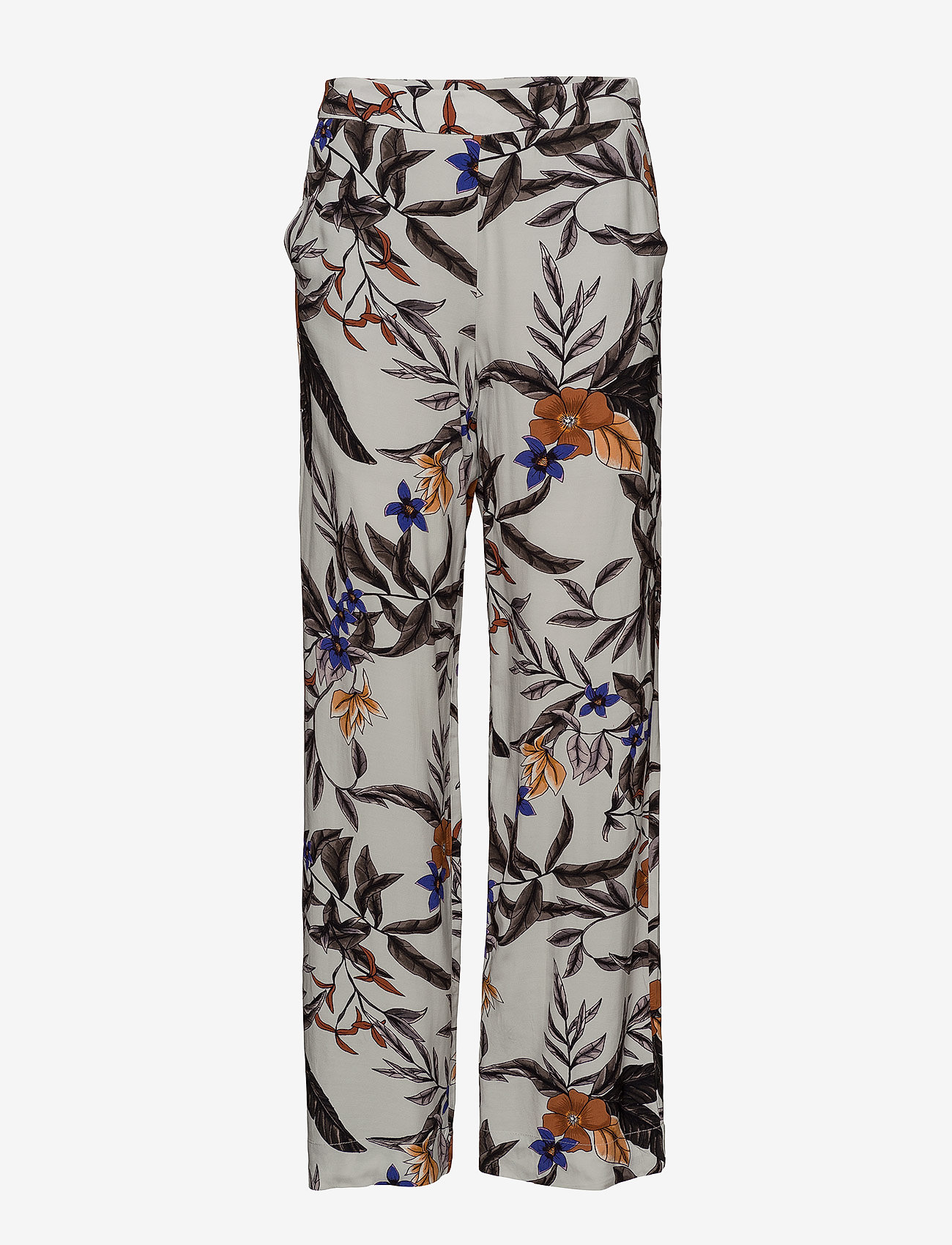 Gestuz - Greye pants HS18 - grey flower print - 0
