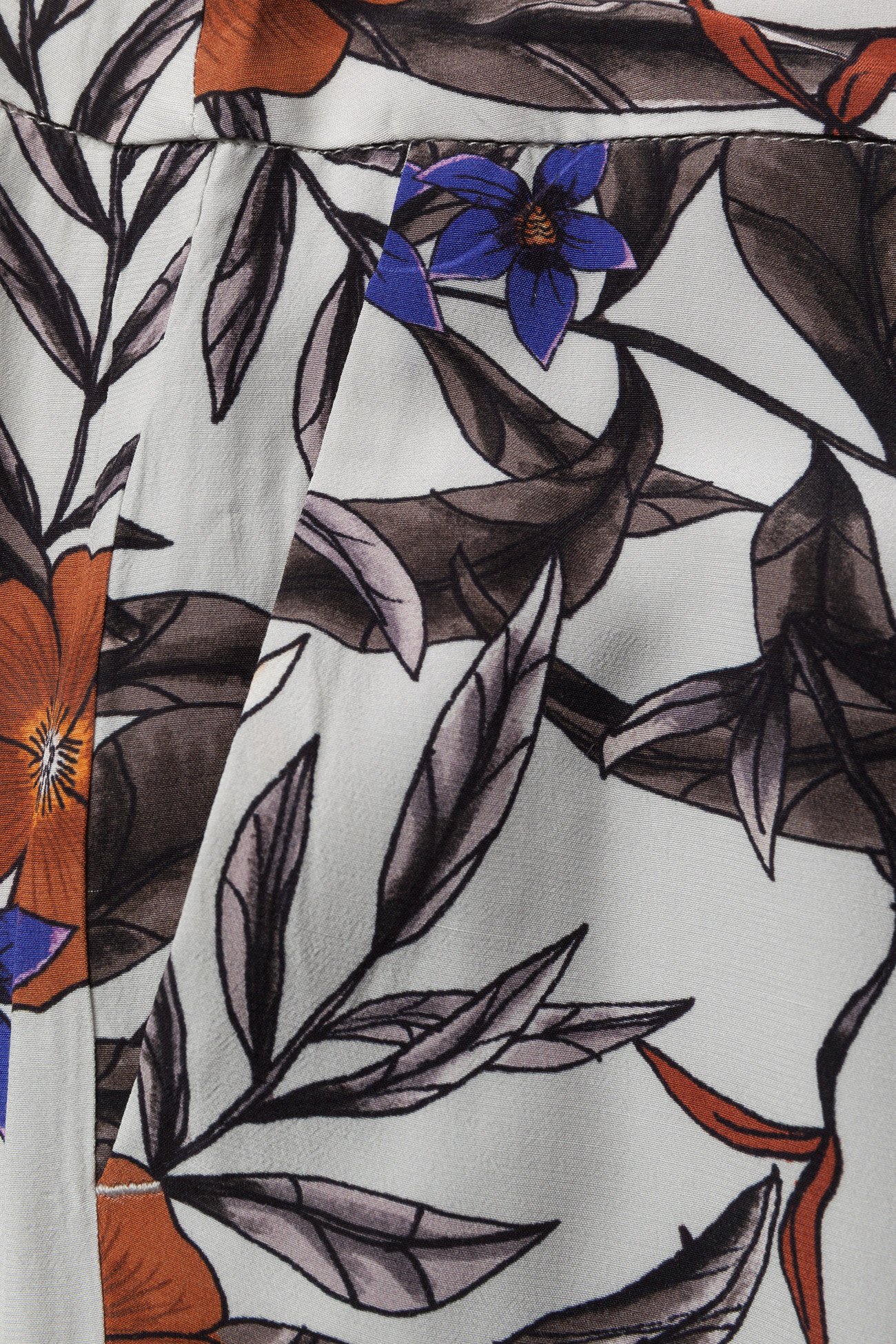 Gestuz - Greye pants HS18 - grey flower print - 2