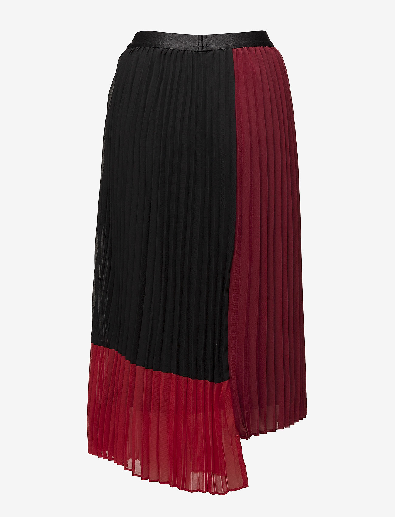 Gestuz - Plissa skirt AO18 - biking red color block - 1
