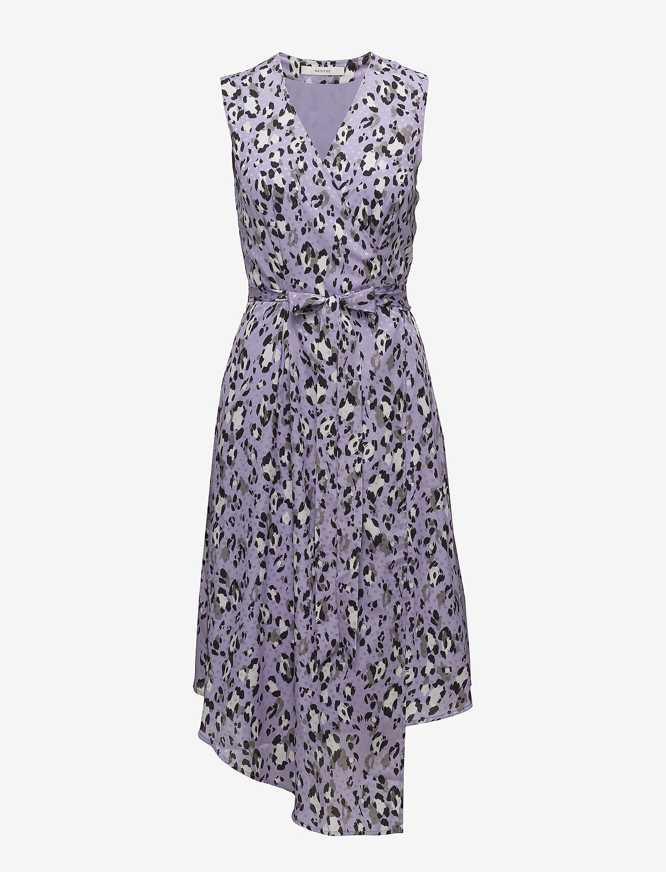 Gestuz - Leopa wrap dress MA18 - purple leopard - 0