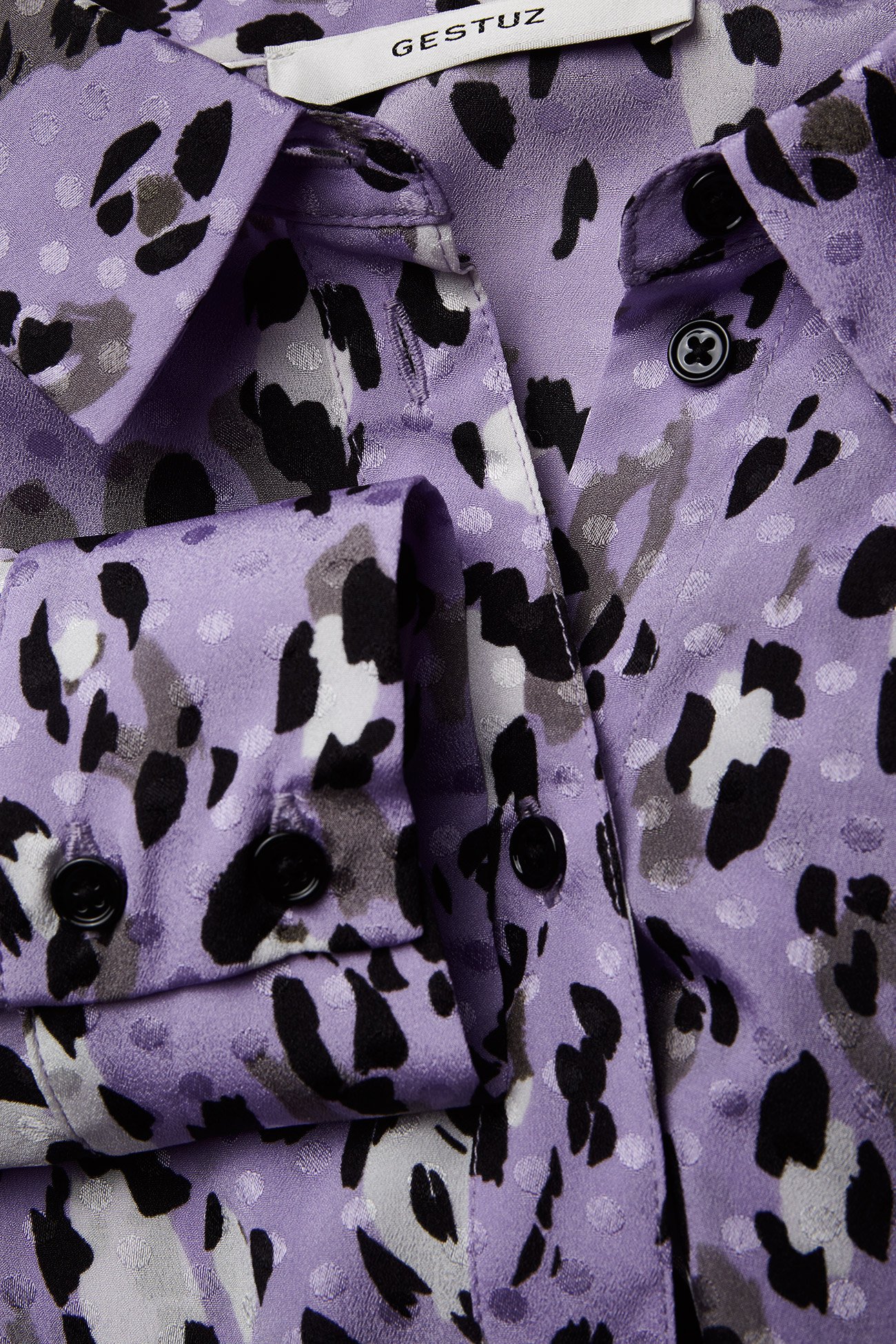 Gestuz - Leopa shirt MA18 - purple leopard - 2