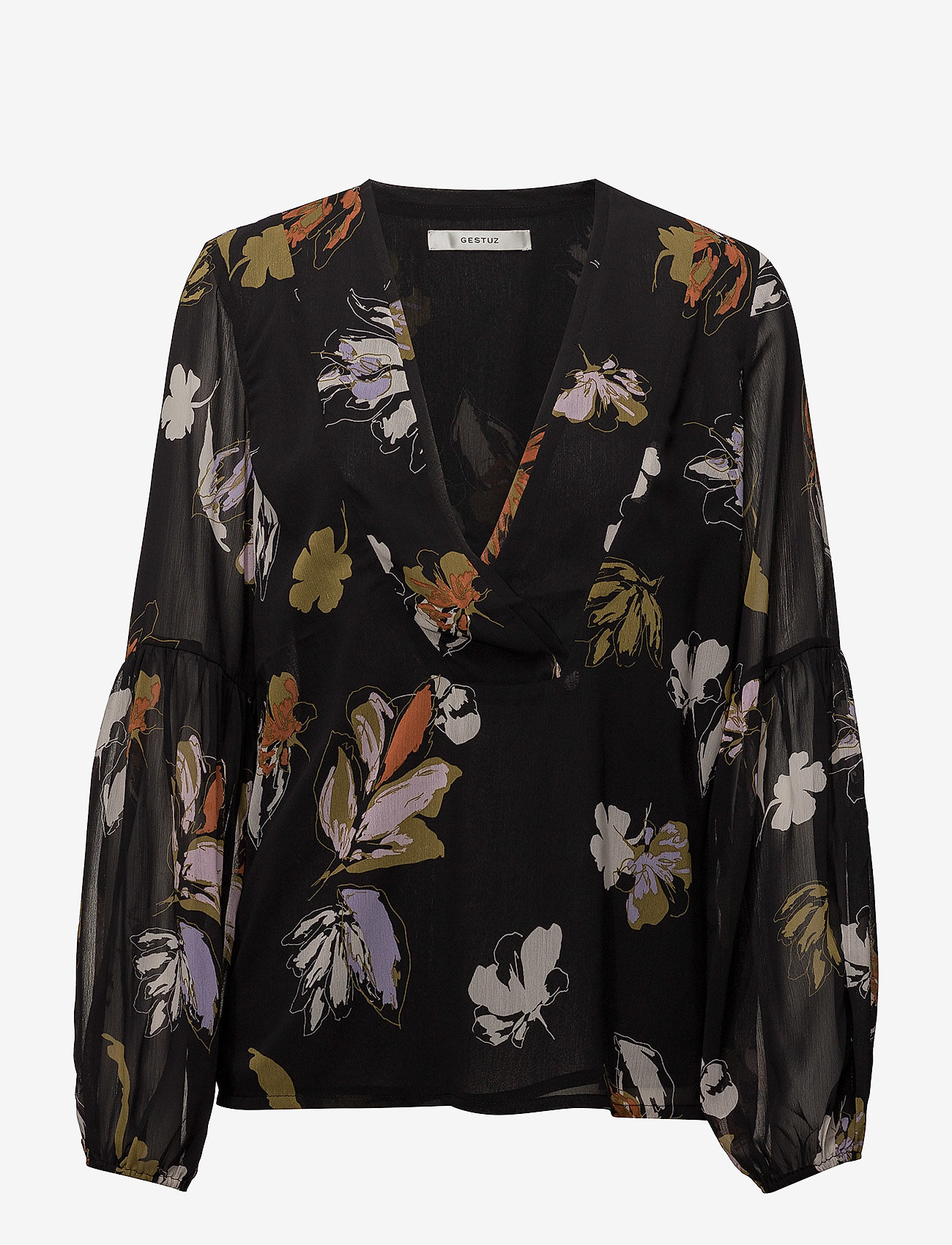 Gestuz - Amali blouse MA18 - black flower print - 0