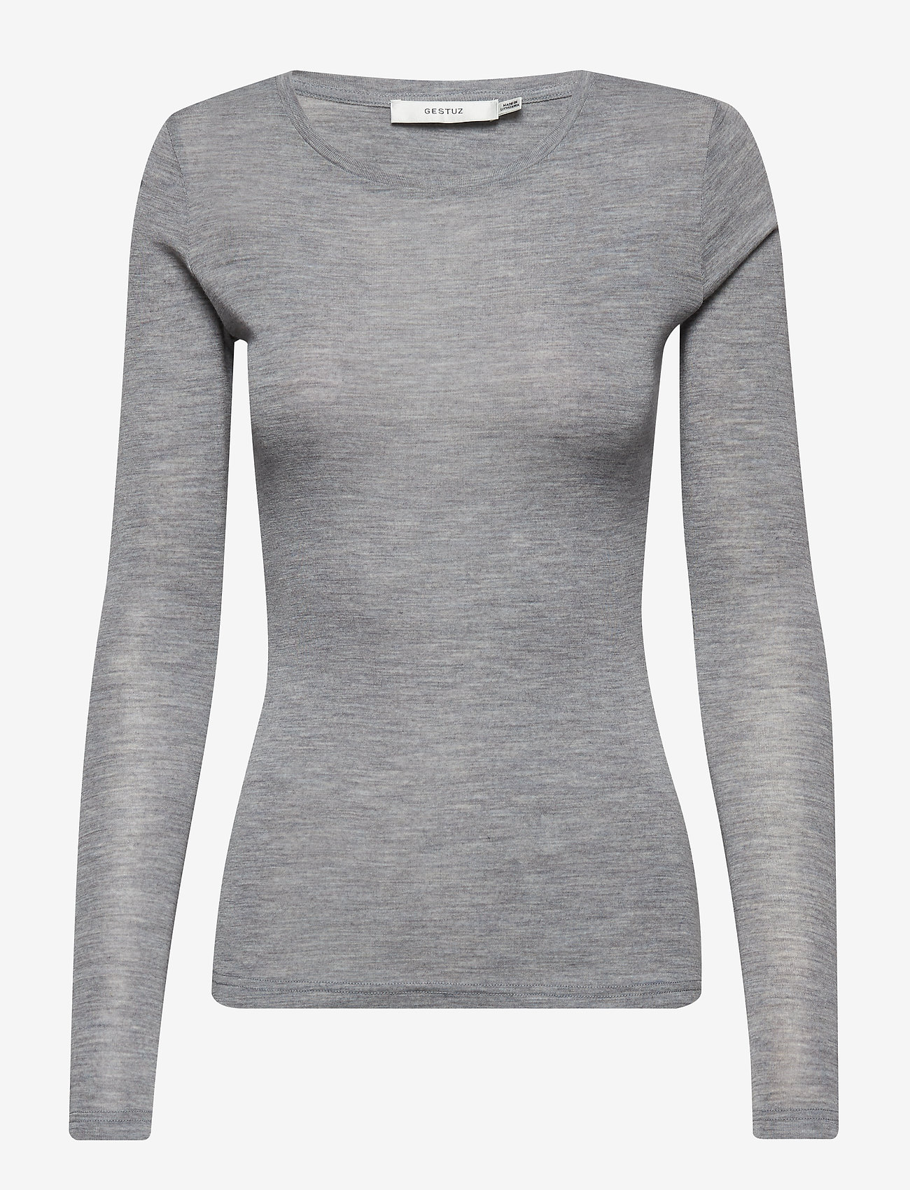 Gestuz - WilmaGZ ls tee - l.grey melange - 1