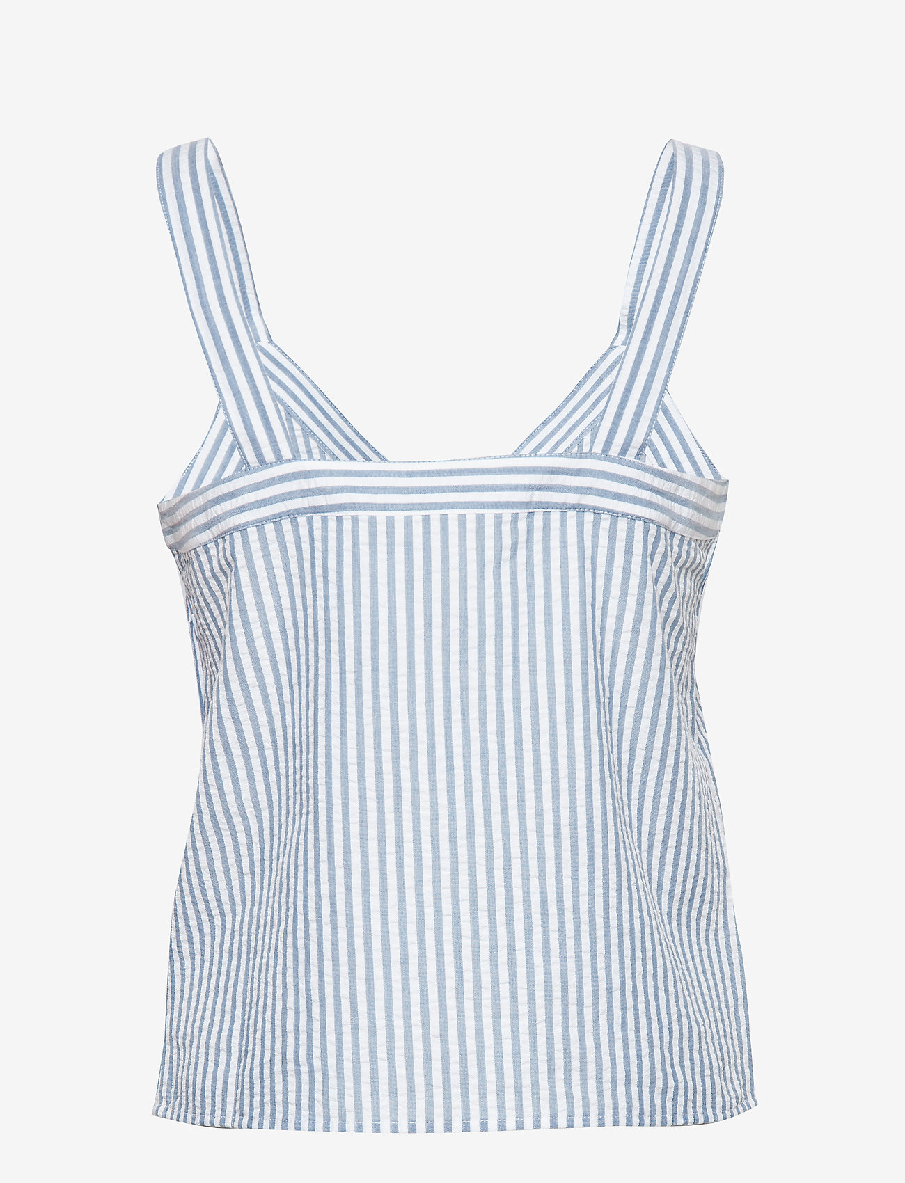 Gestuz - KitiaGZ top AO19 - white w. blue stripes - 1