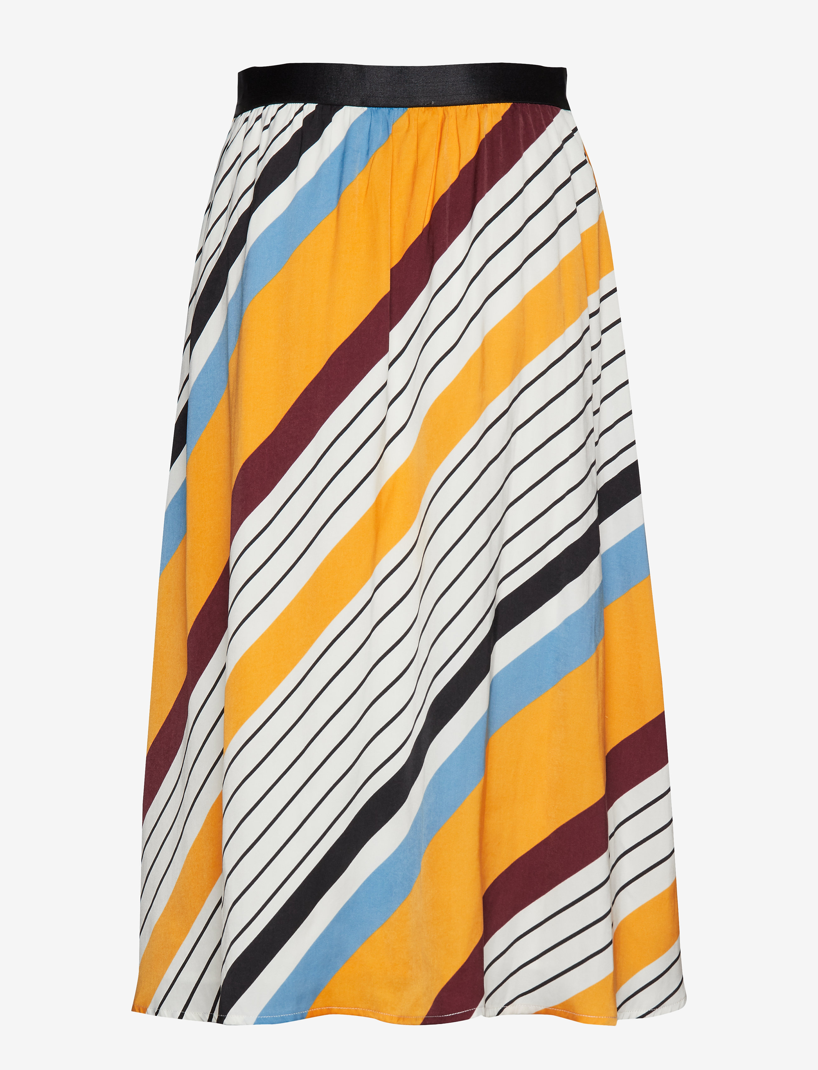 Gestuz - DianonaGZ skirt AO19 - diagonal yellow stripe - 1