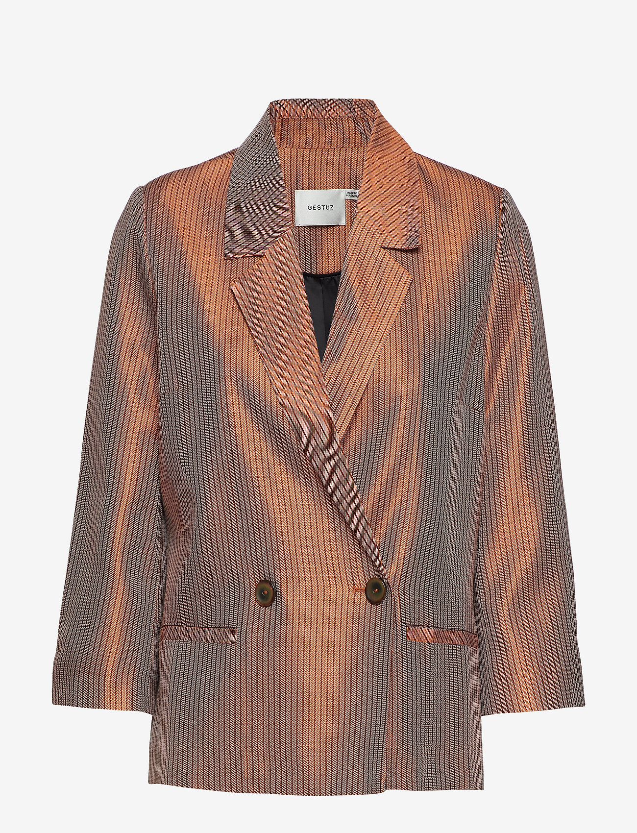 Gestuz - MorganaGZ blazer AO19 - party wear at outlet prices - rooibos tea jaquard - 0