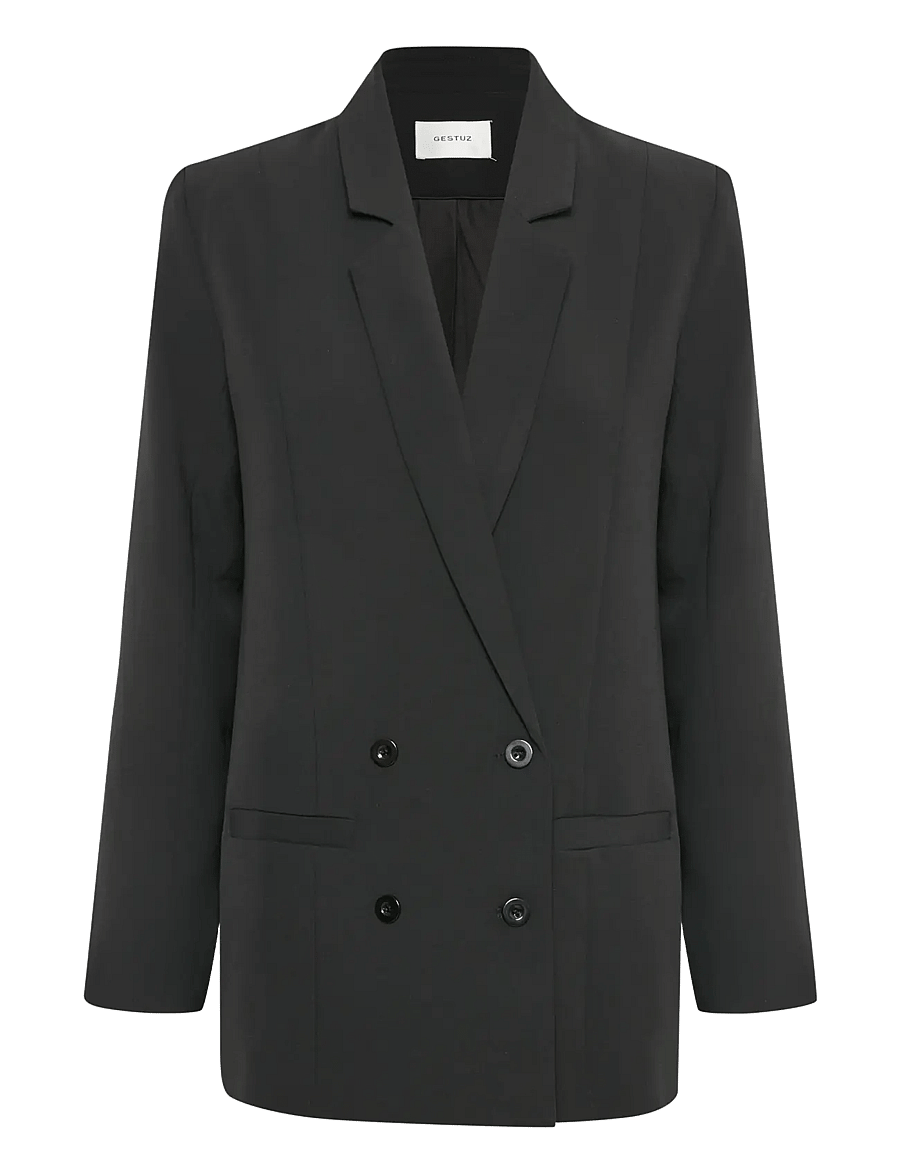 Gestuz - JoelleGZ Blazer NOOS - double breasted blazers - black - 1