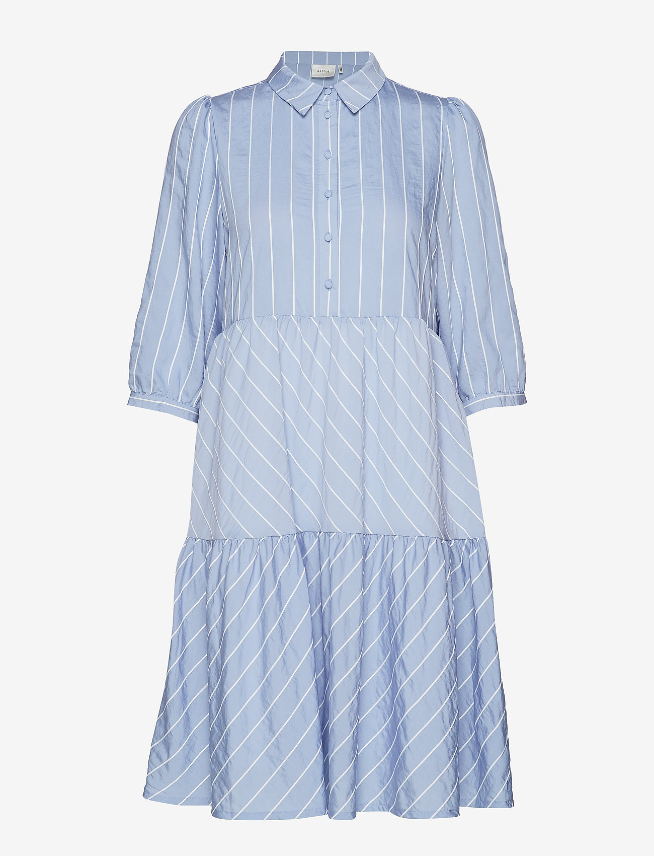 Gestuz - TuanGZ short dress ZE2 19 - blue/white stripes - 0