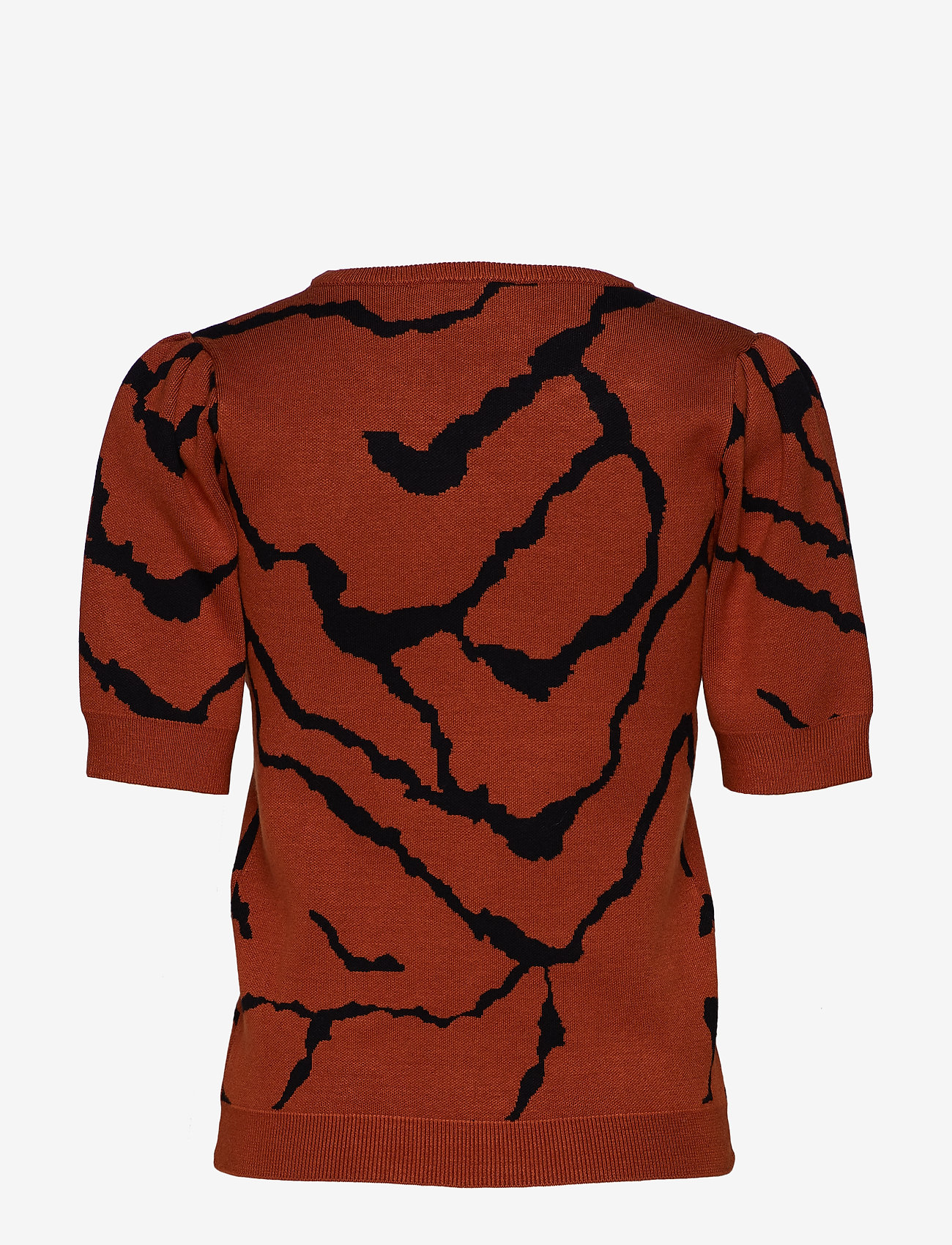 Gestuz - ReinaGZ SS pullover MA19 - umber ripple - 1