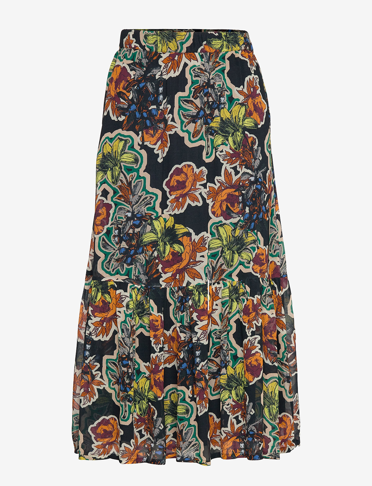 Gestuz - FloritaGZ skirt MA19 - black grafiti flower - 0