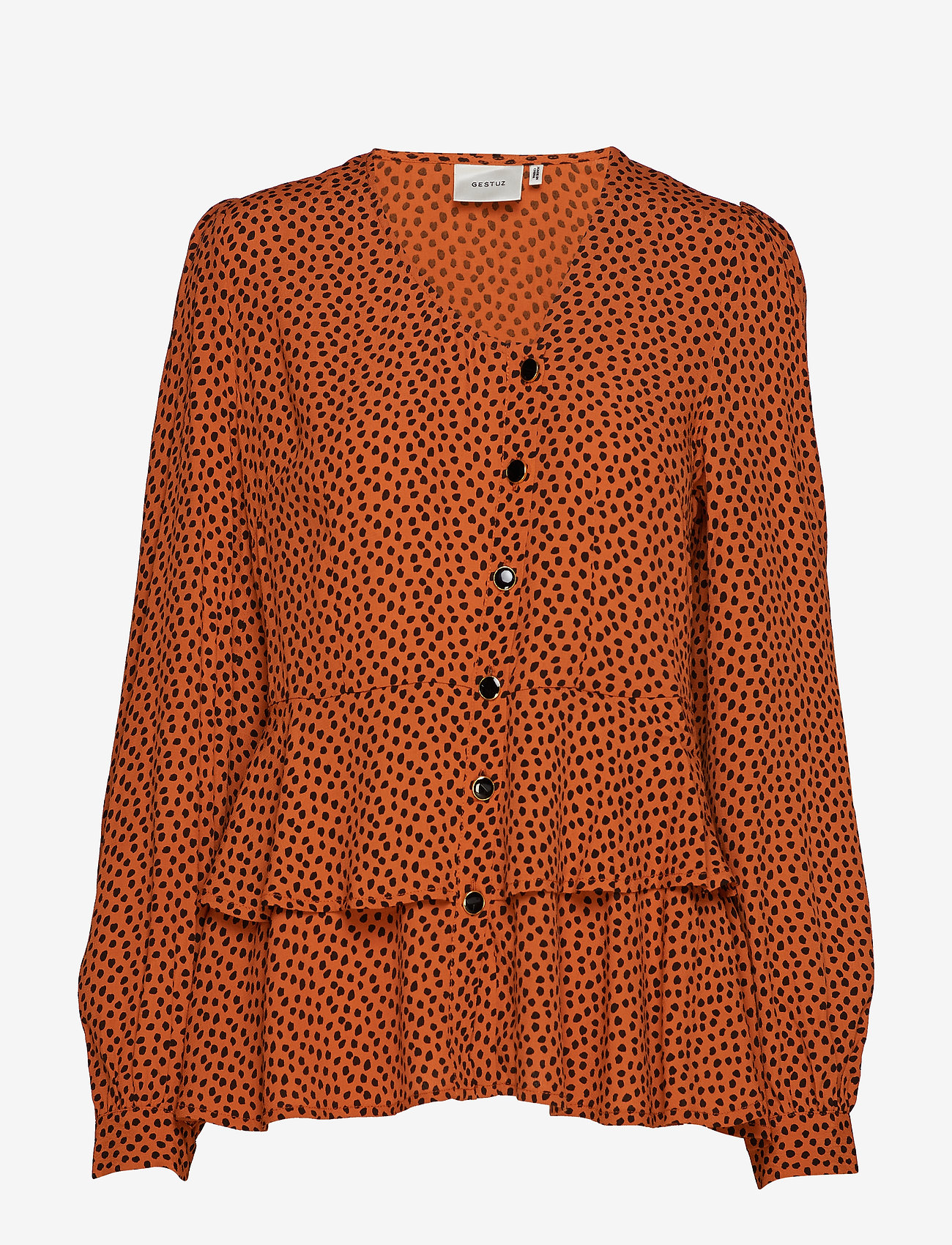 Gestuz - SpotiaGZ blouse MA19 - umber dot - 0