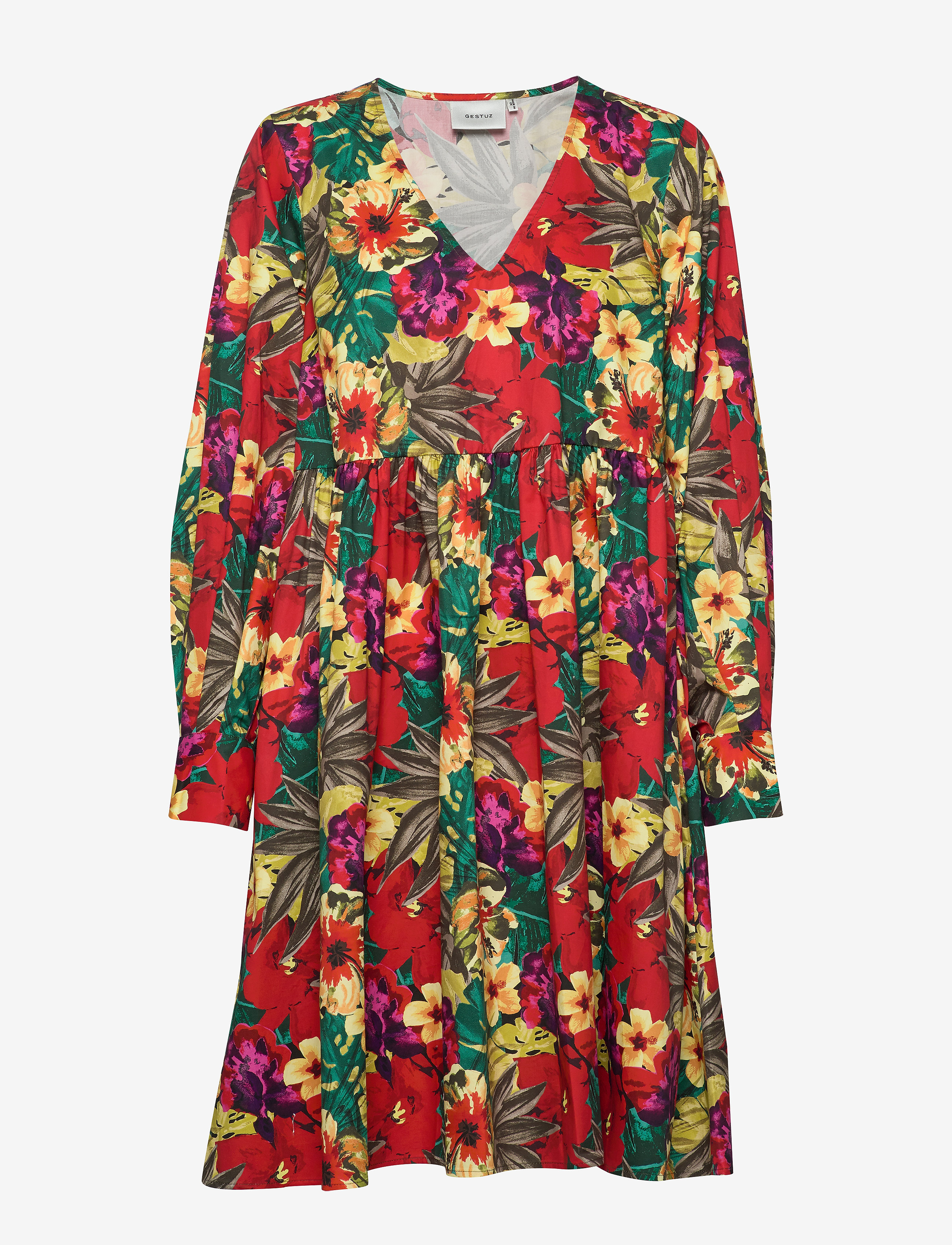 Gestuz StellaGZ dress MS20 - Dresses - TROPICAL YELLOW / multi