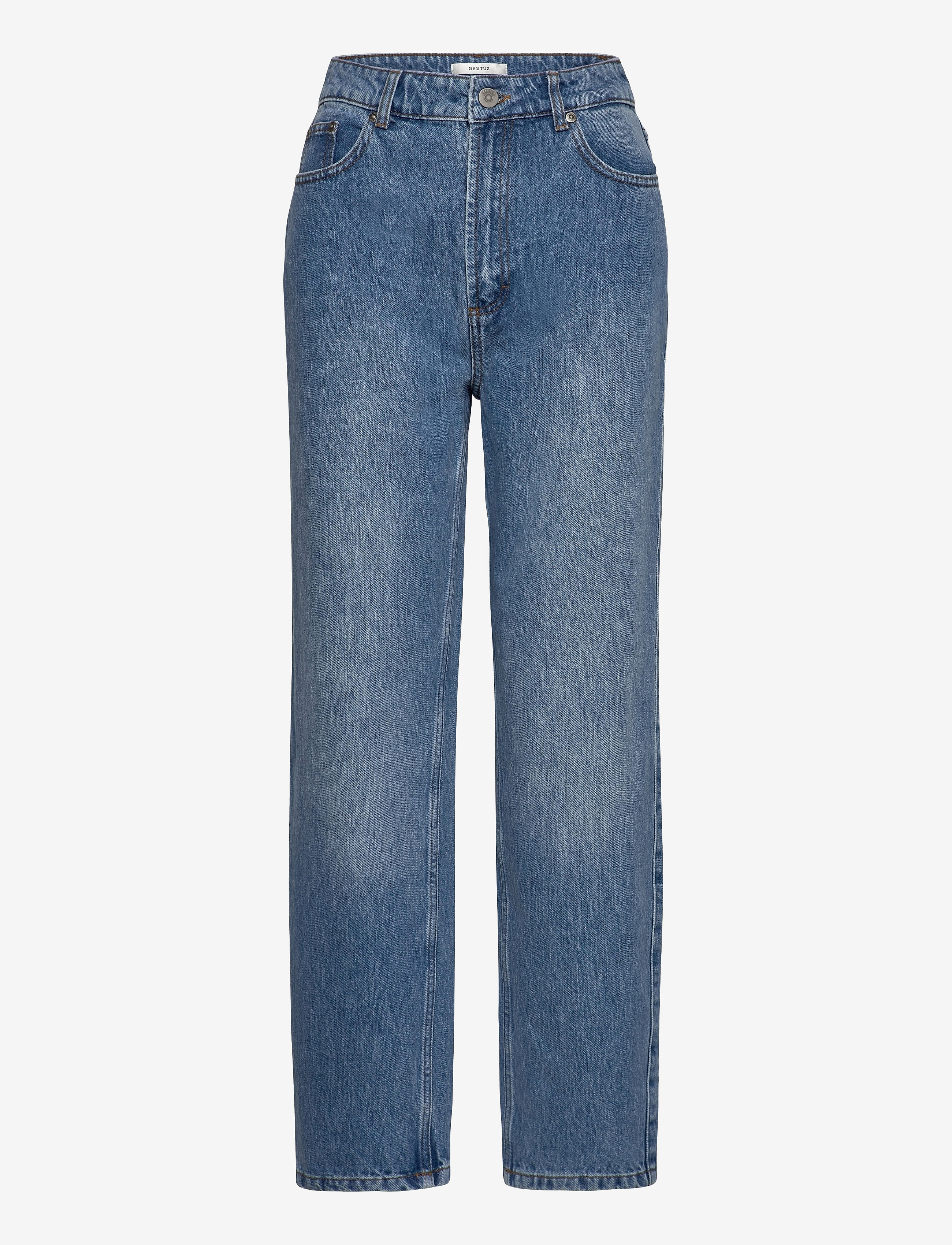 Gestuz - DacyGZ HW straight jeans - medium blue - 1