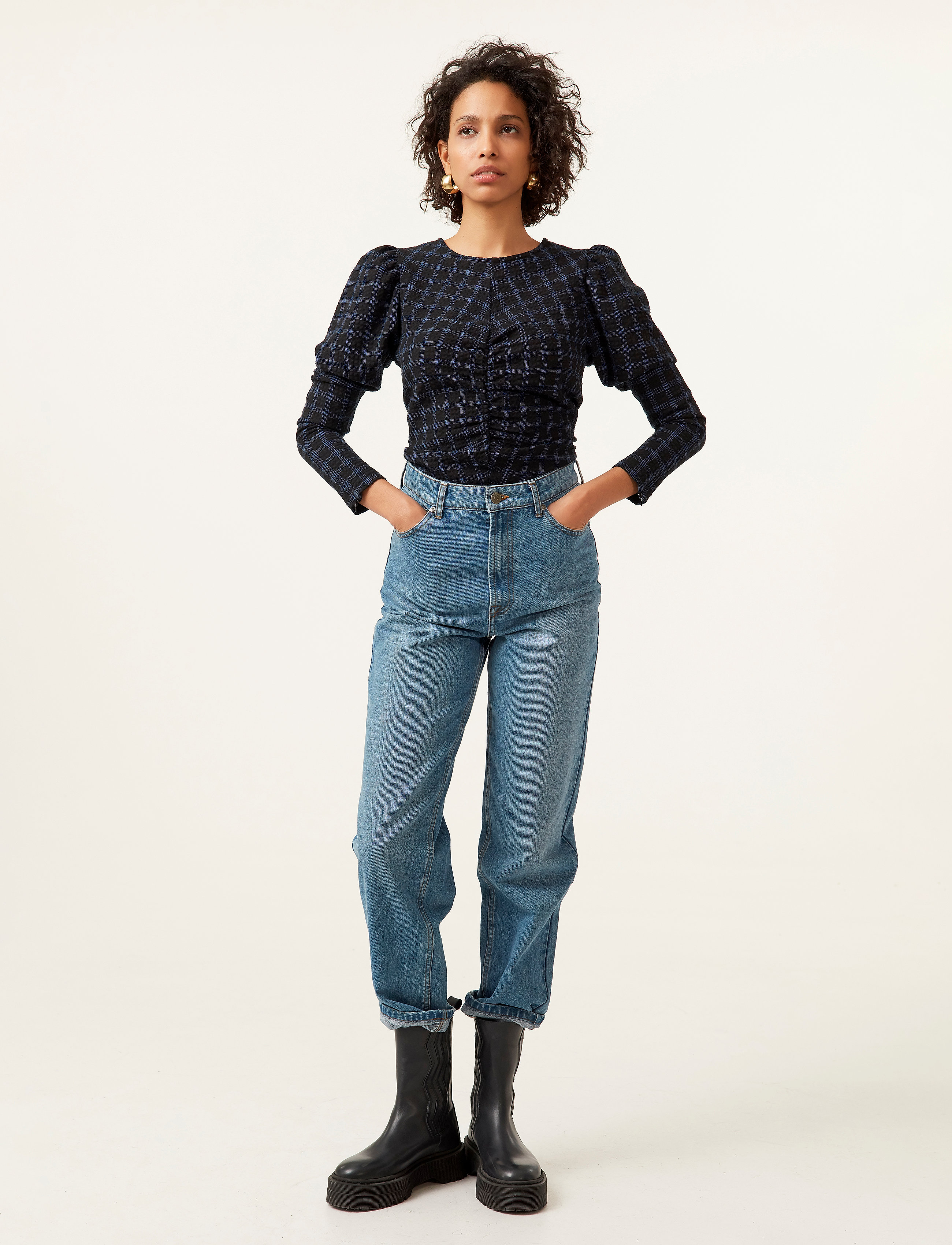 Gestuz - DacyGZ HW straight jeans - medium blue - 4