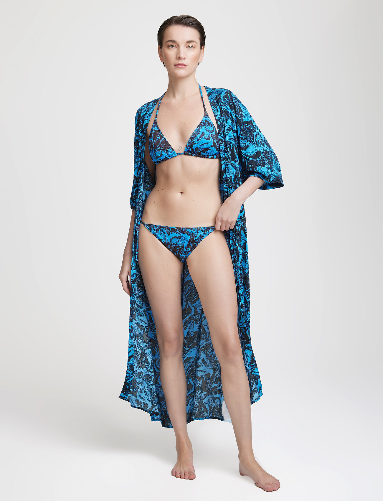 Gestuz - PilGZ bikini bottom - side tie bikinier - blue ocean - 0