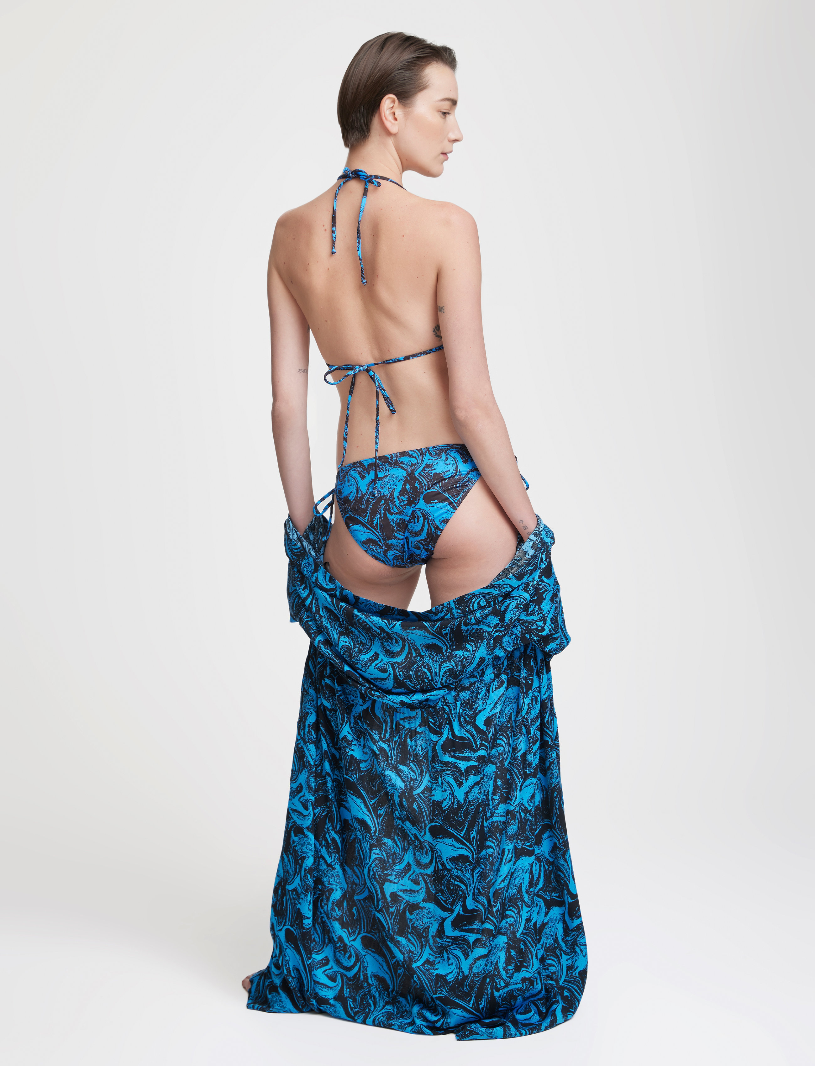 Gestuz - PilGZ bikini bottom - side tie bikinier - blue ocean - 3