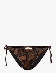 Gestuz - PilGZ bikini bottom - bikinis mit seitenbändern - brown snake print - 0