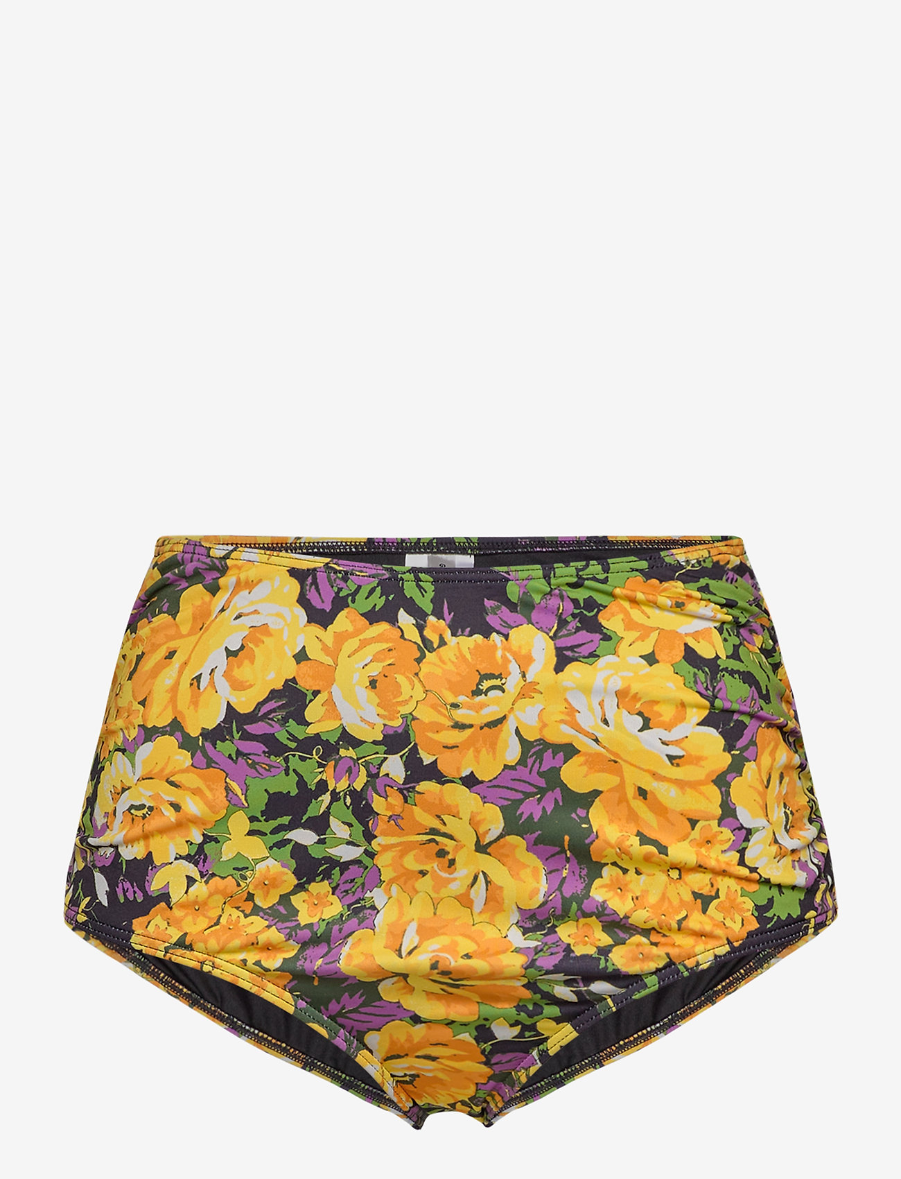 Gestuz - ArtyGZ bikini bottom - bikinitrosor med hög midja - yellow flower garden - 0