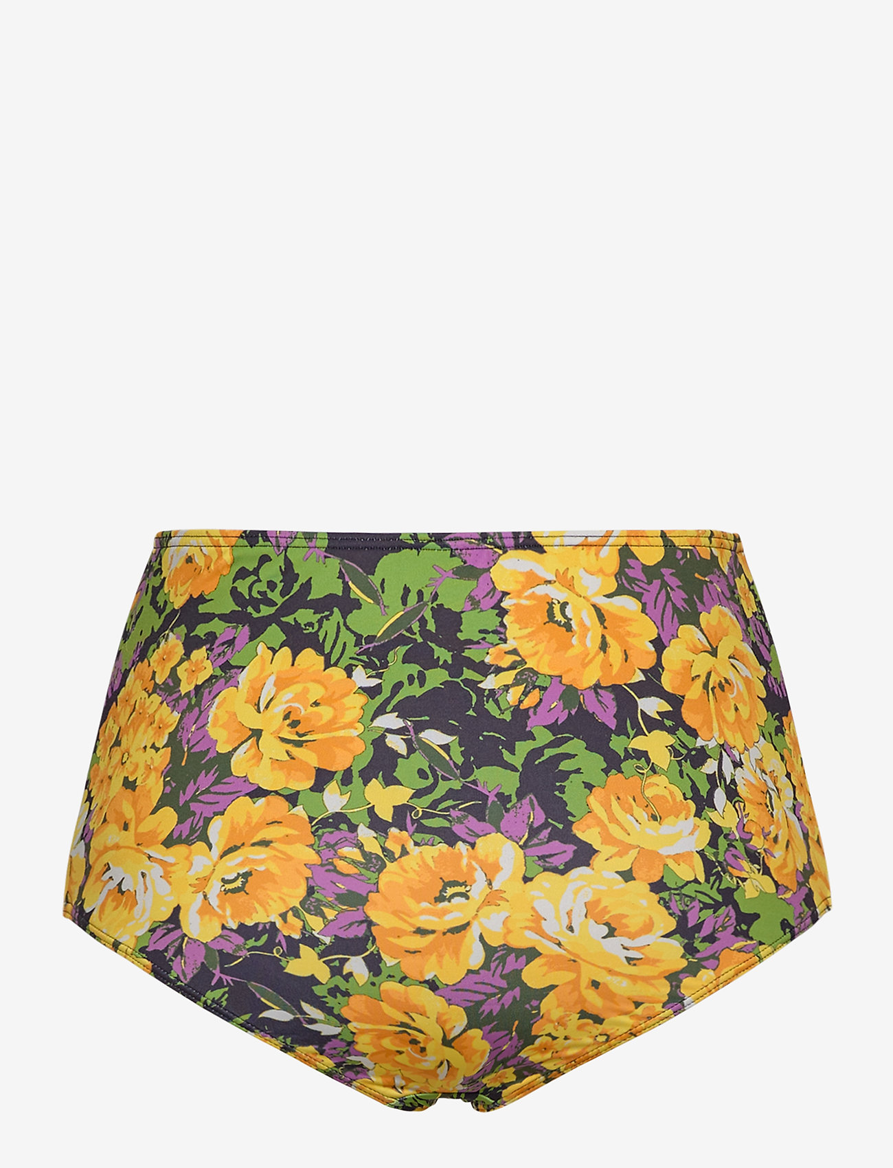 Gestuz - ArtyGZ bikini bottom - bikinitrosor med hög midja - yellow flower garden - 1
