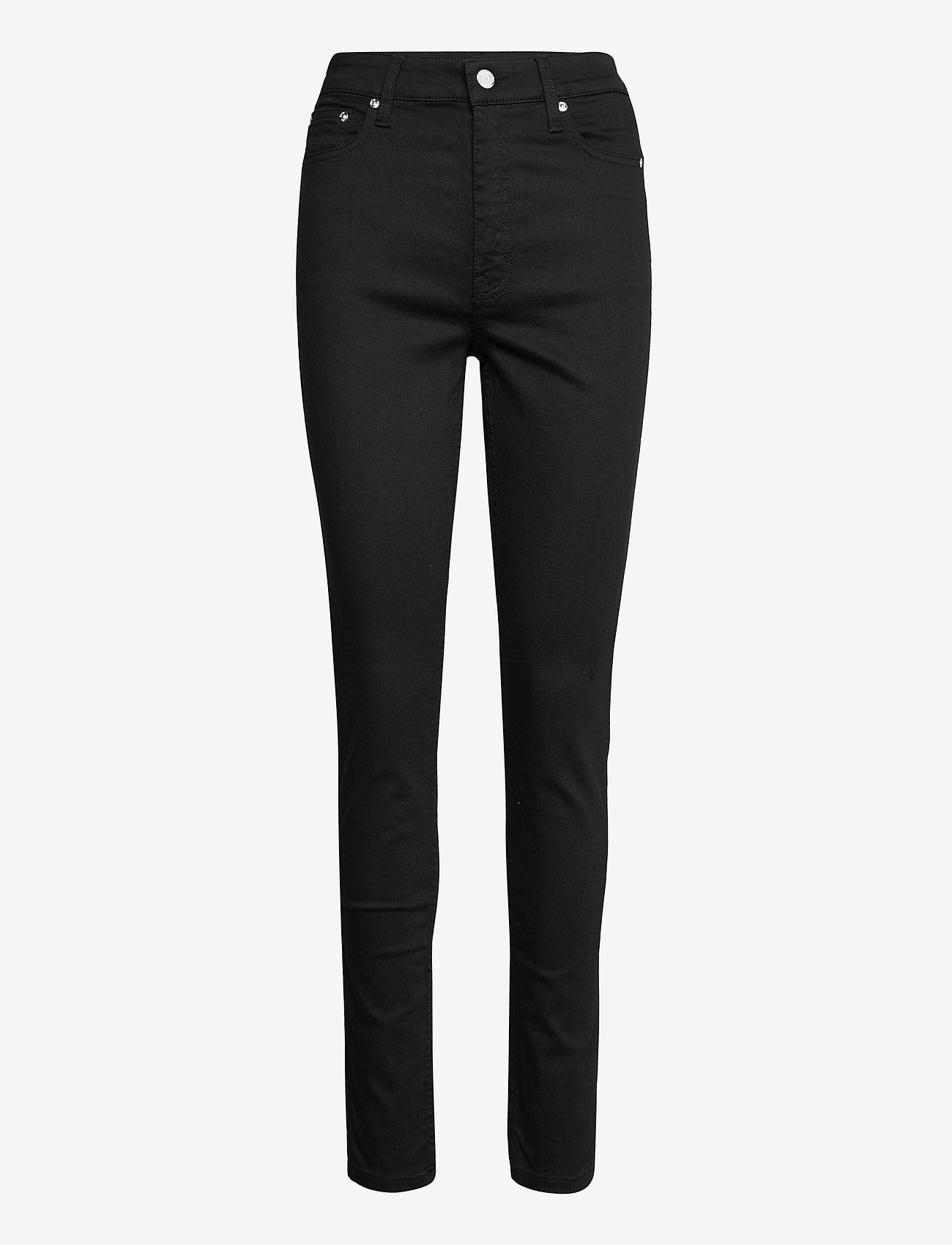 Gestuz - EmilyGZ HW skinny jeans  black - liibuvad teksad - black - 0