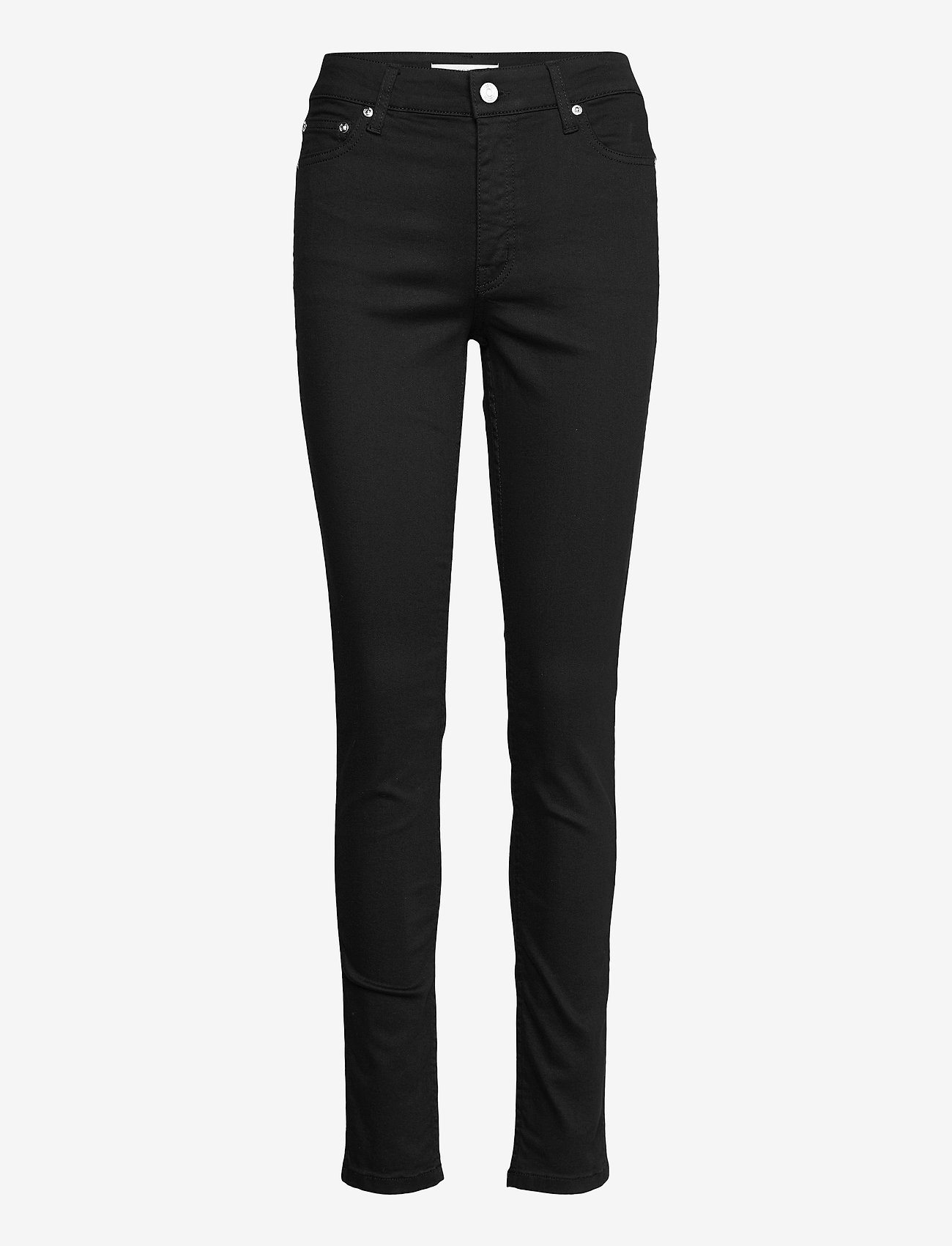 Gestuz - MaggieGZ MW skinny jeans  black - liibuvad teksad - black - 0