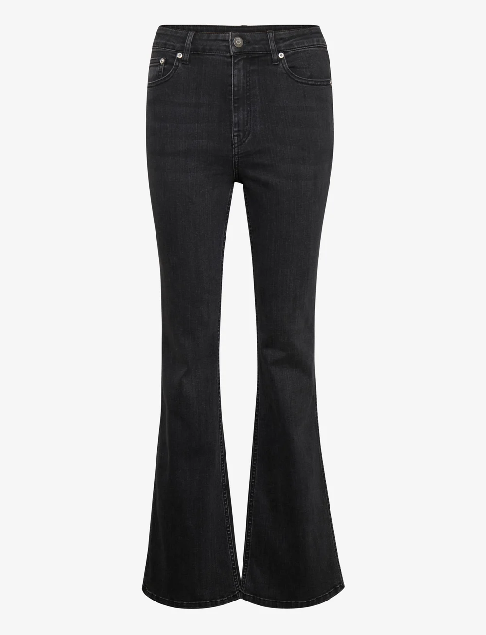 Gestuz - EmilindaGZ HW flared jeans - flared jeans - washed grey - 1