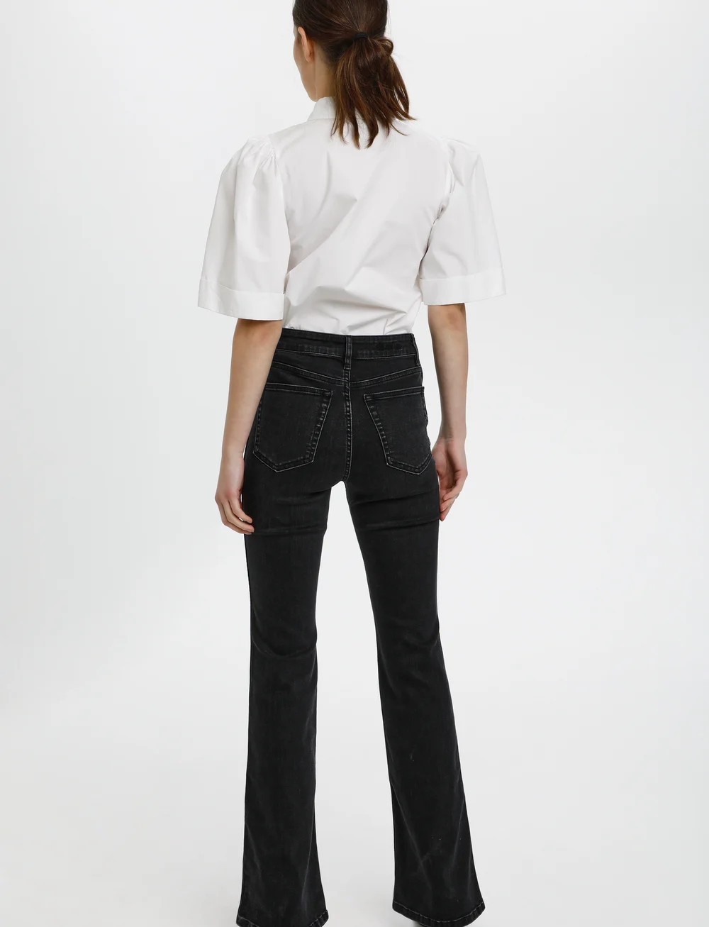 Gestuz - EmilindaGZ HW flared jeans - flared jeans - washed grey - 3