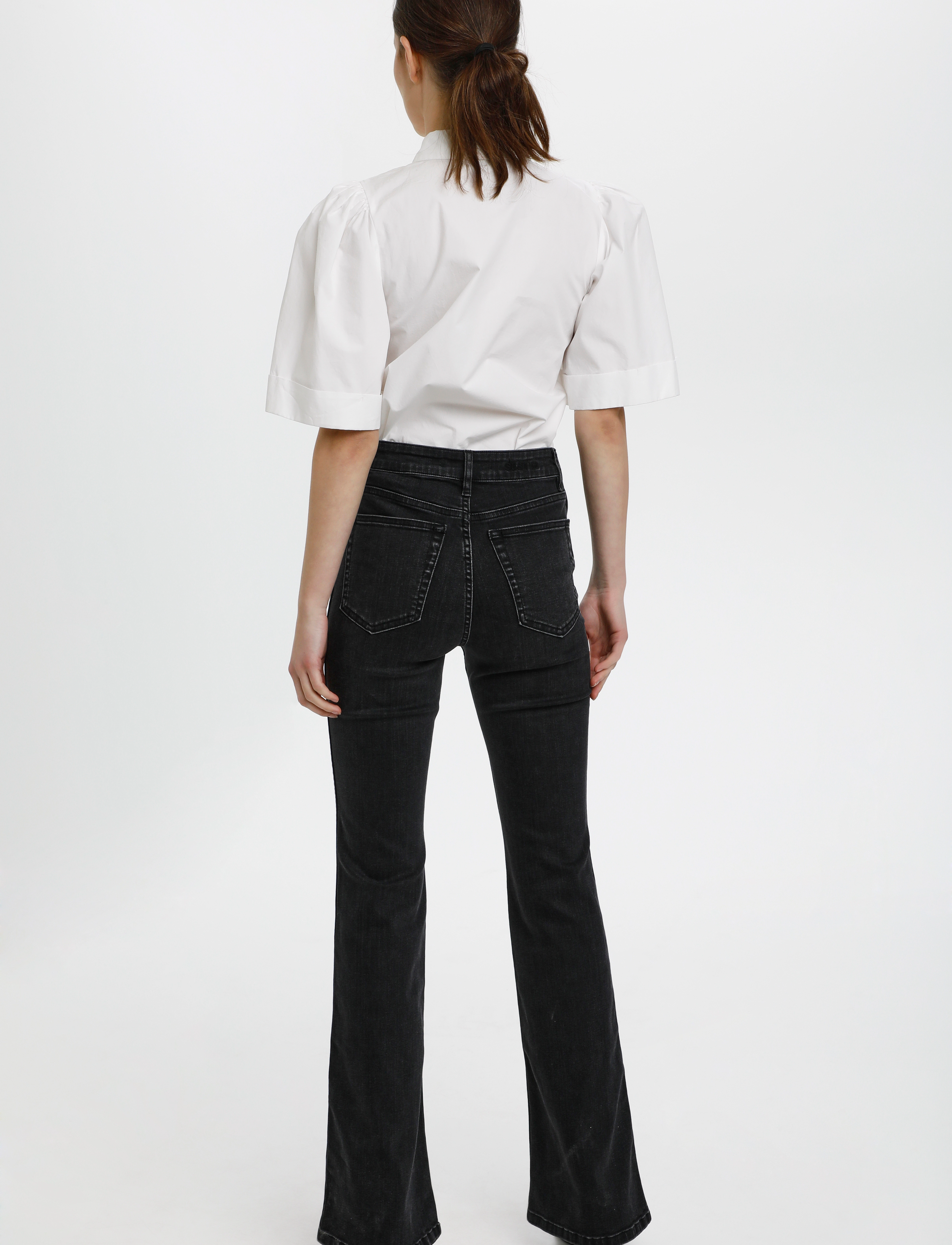Gestuz - EmilindaGZ HW flared jeans - schlaghosen - washed grey - 3