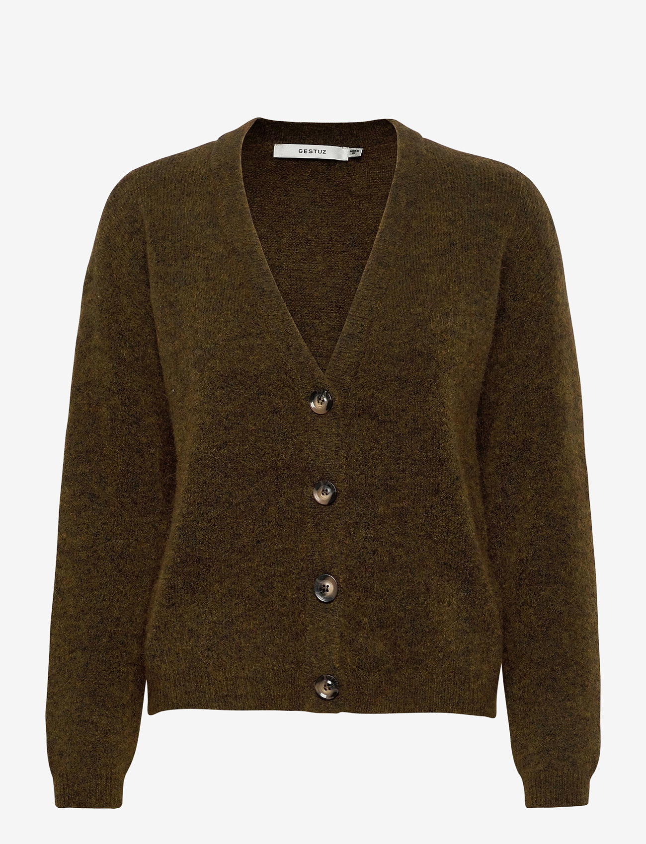 Gestuz - DebbieGZ V-cardigan - dark olive - 0
