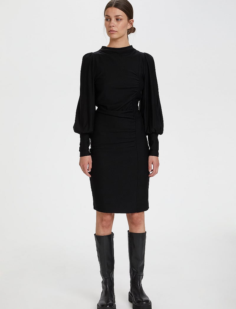 Gestuz - RifaGZ puff dress NOOS - fodralklänningar - black - 0