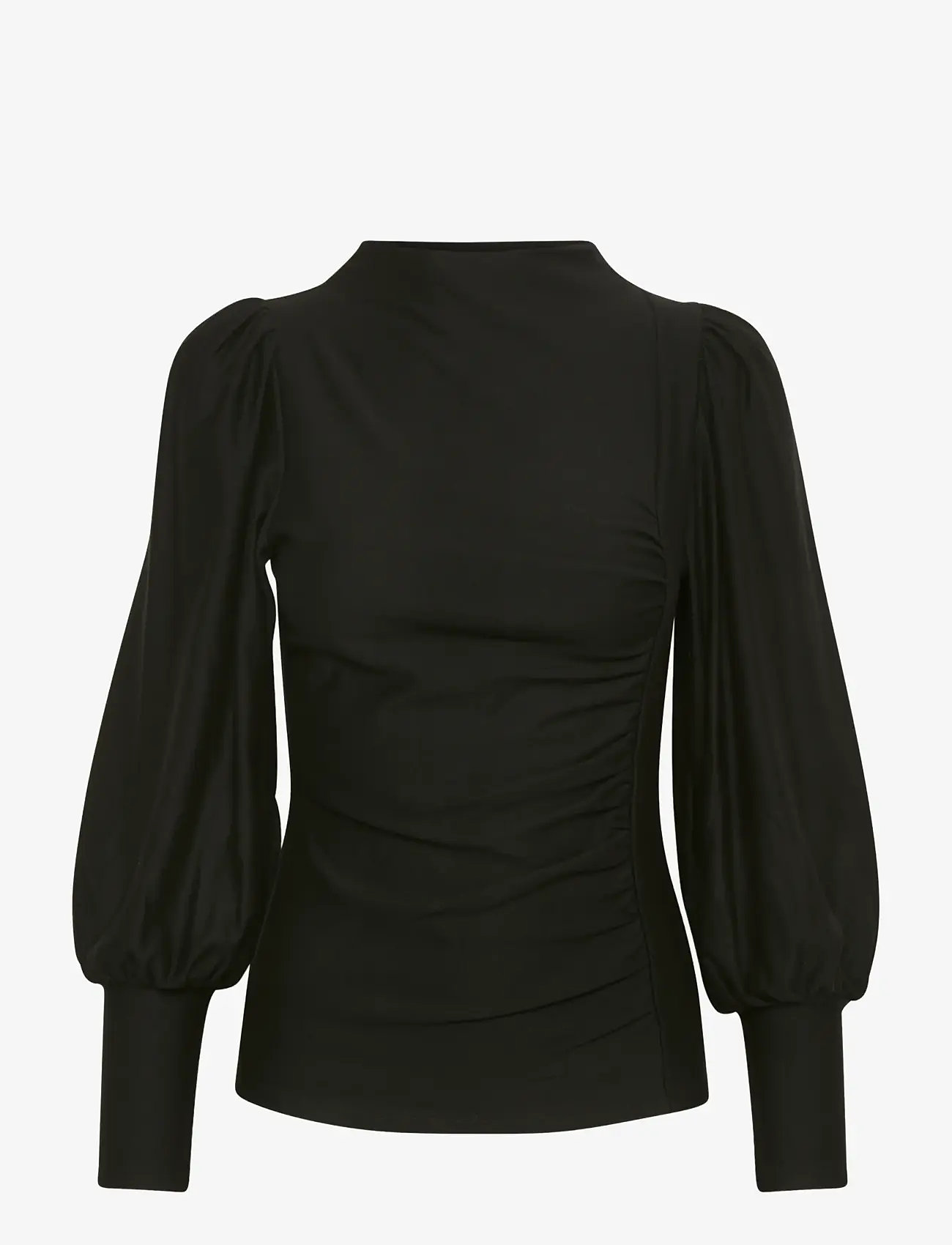 Gestuz - RifaGZ puff blouse - langärmlige blusen - black - 1