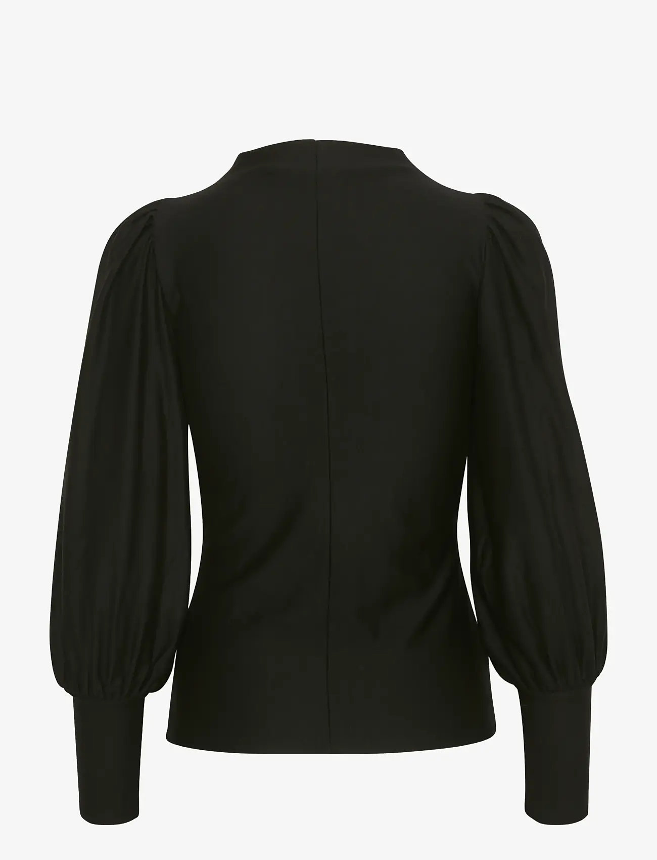 Gestuz - RifaGZ puff blouse - langärmlige blusen - black - 2
