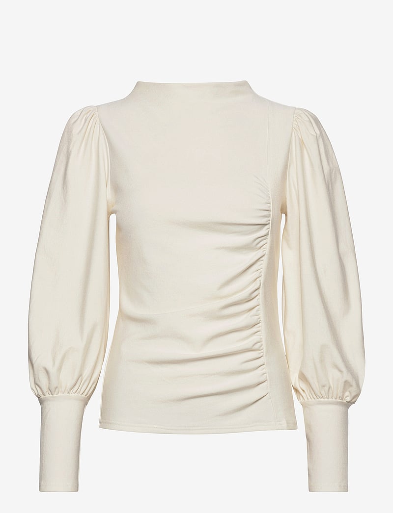 Gestuz - RifaGZ puff blouse - langærmede bluser - egret - 1