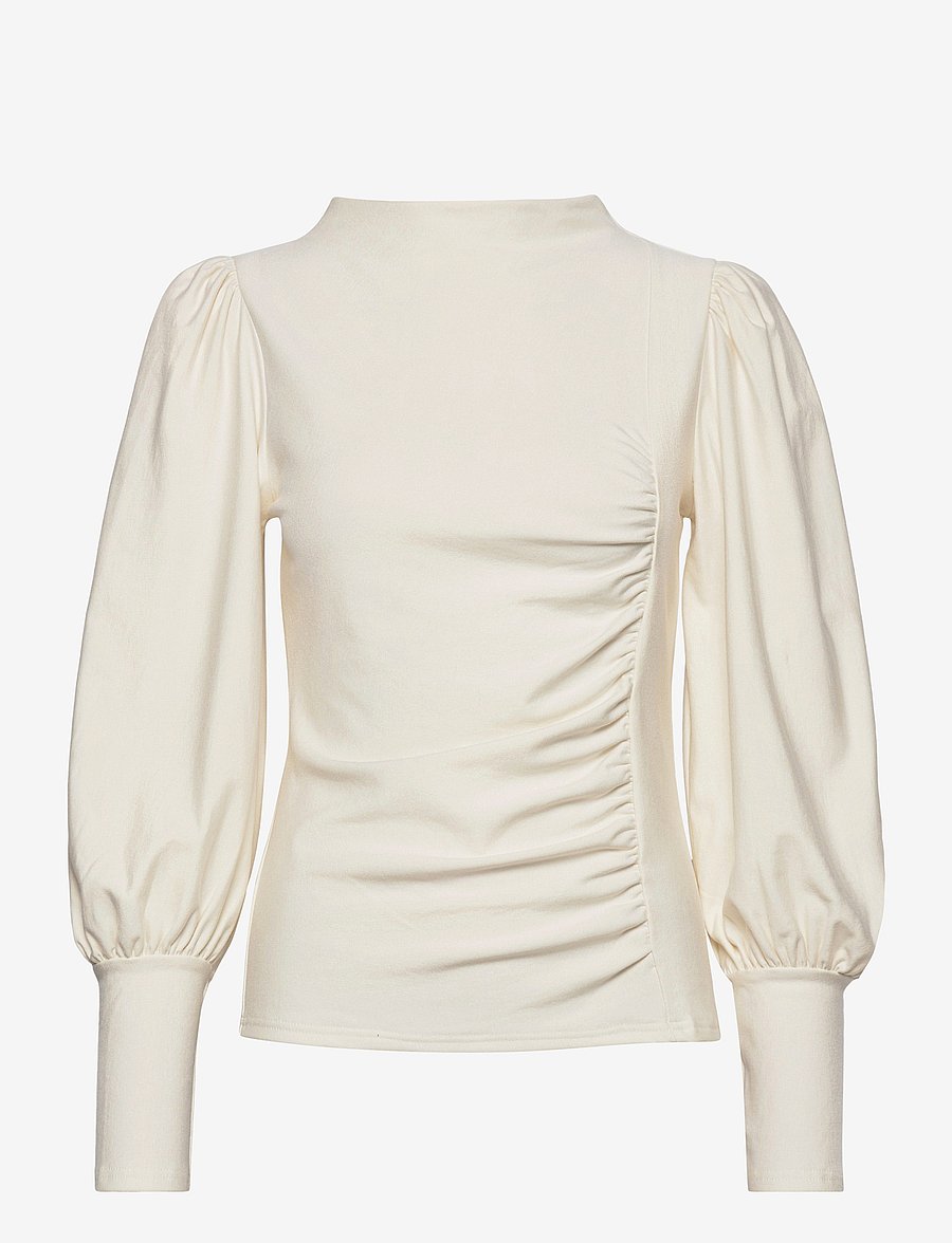 Gestuz - RifaGZ puff blouse NOOS - pikkade varrukatega pluusid - egret - 1